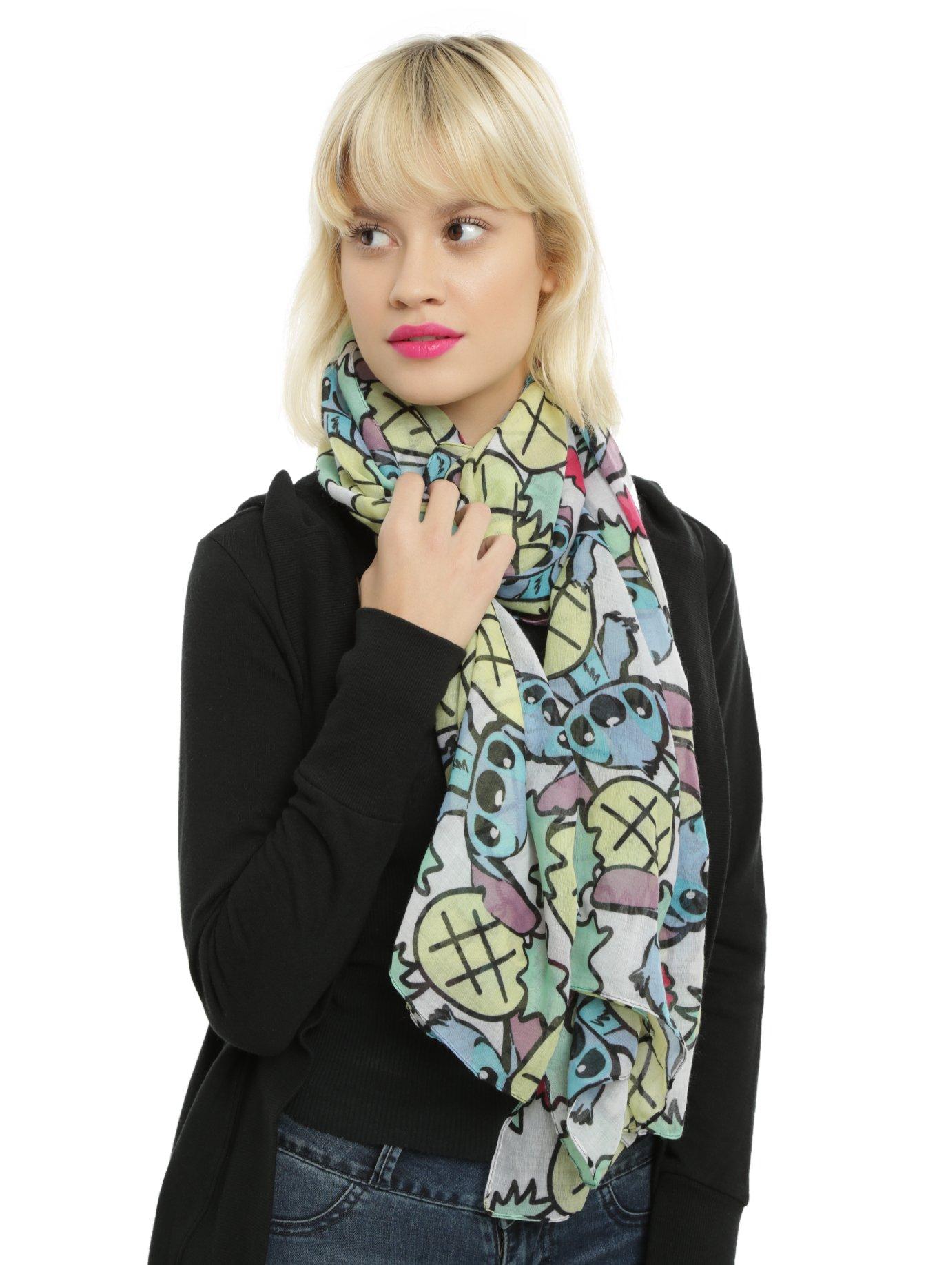 Disney Lilo & Stitch Pineapple Stitch Oblong Scarf, , hi-res