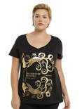 Harry Potter Fantastic Beasts And Where To Find Them Gold Foil Girls T-Shirt Plus Size, BLACK, hi-res