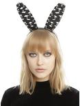 Faux Leather Wrapped Studded Bunny Ears, , hi-res