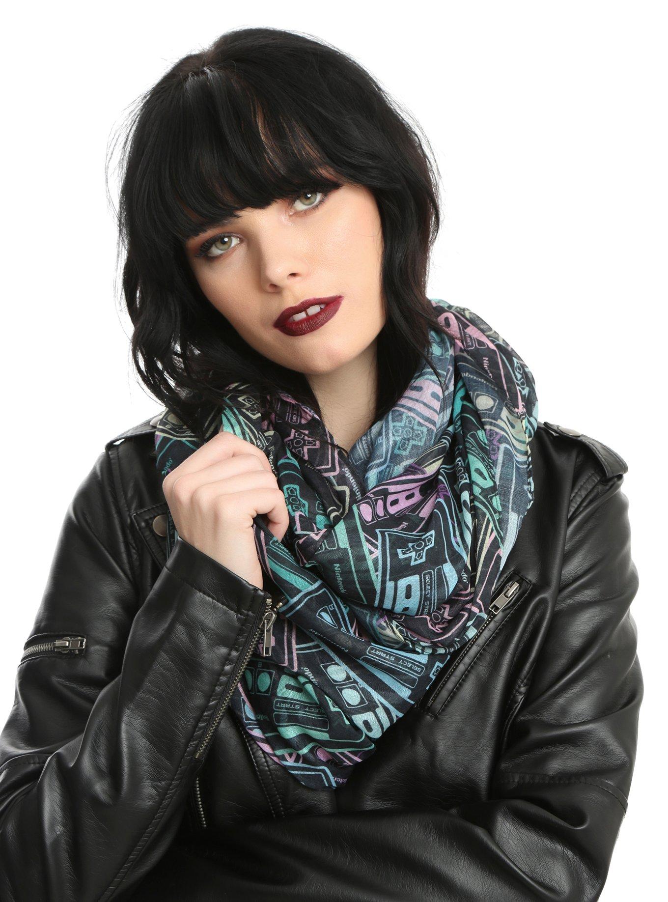 Nintendo NES Classic Controller Pastel Print Infinity Scarf, , hi-res
