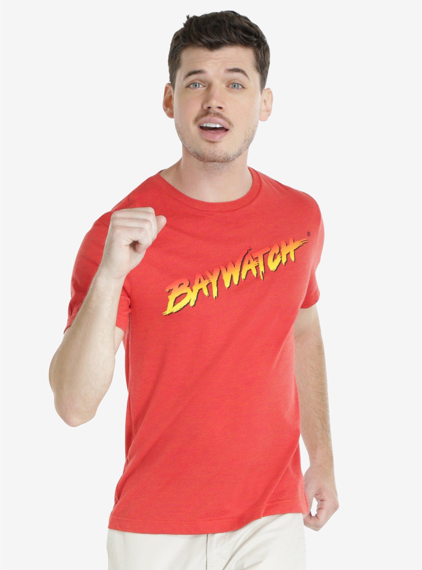 Baywatch Logo T-Shirt, RED, hi-res