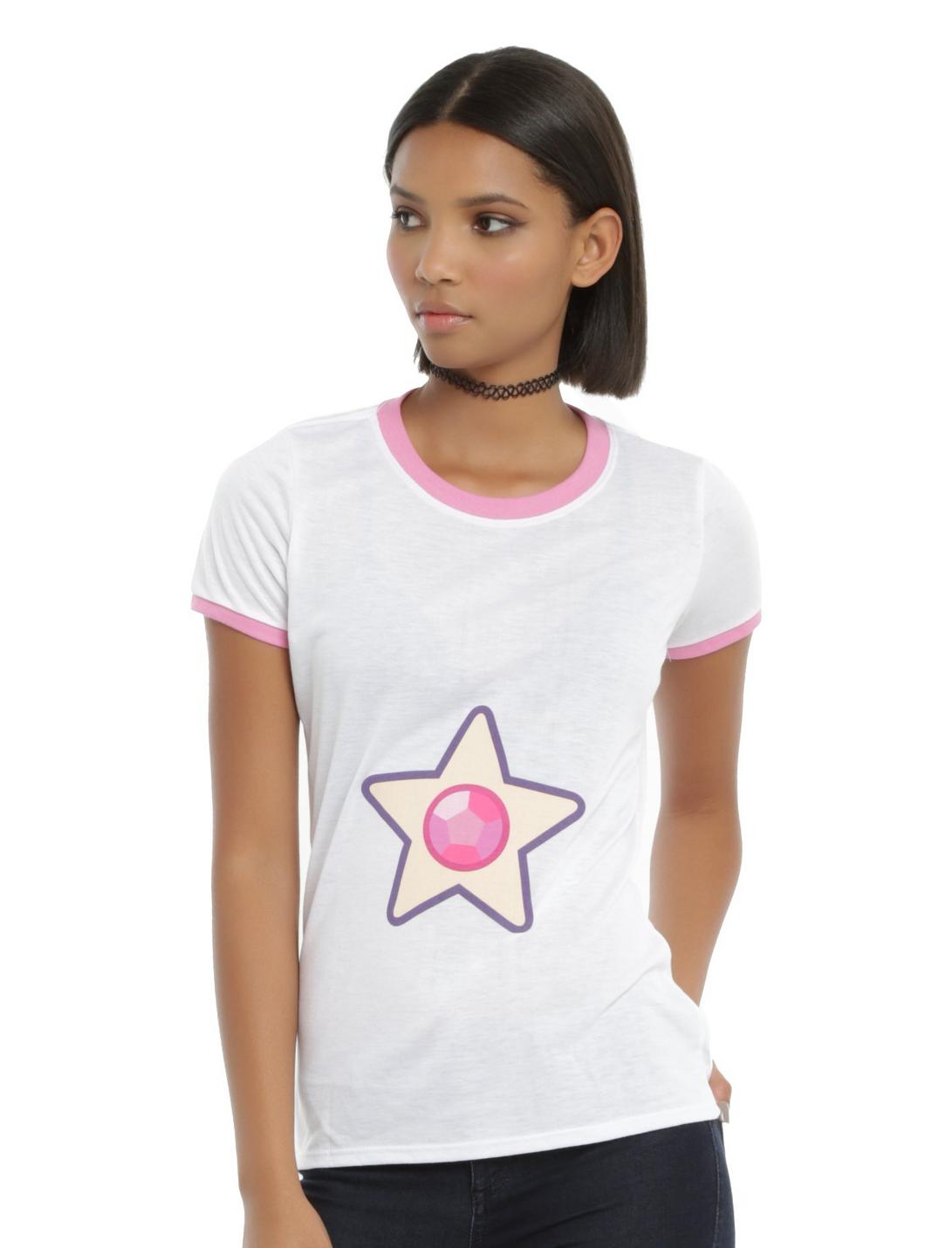 Steven Universe Rose Quartz Cosplay Girls T-Shirt, WHITE, hi-res