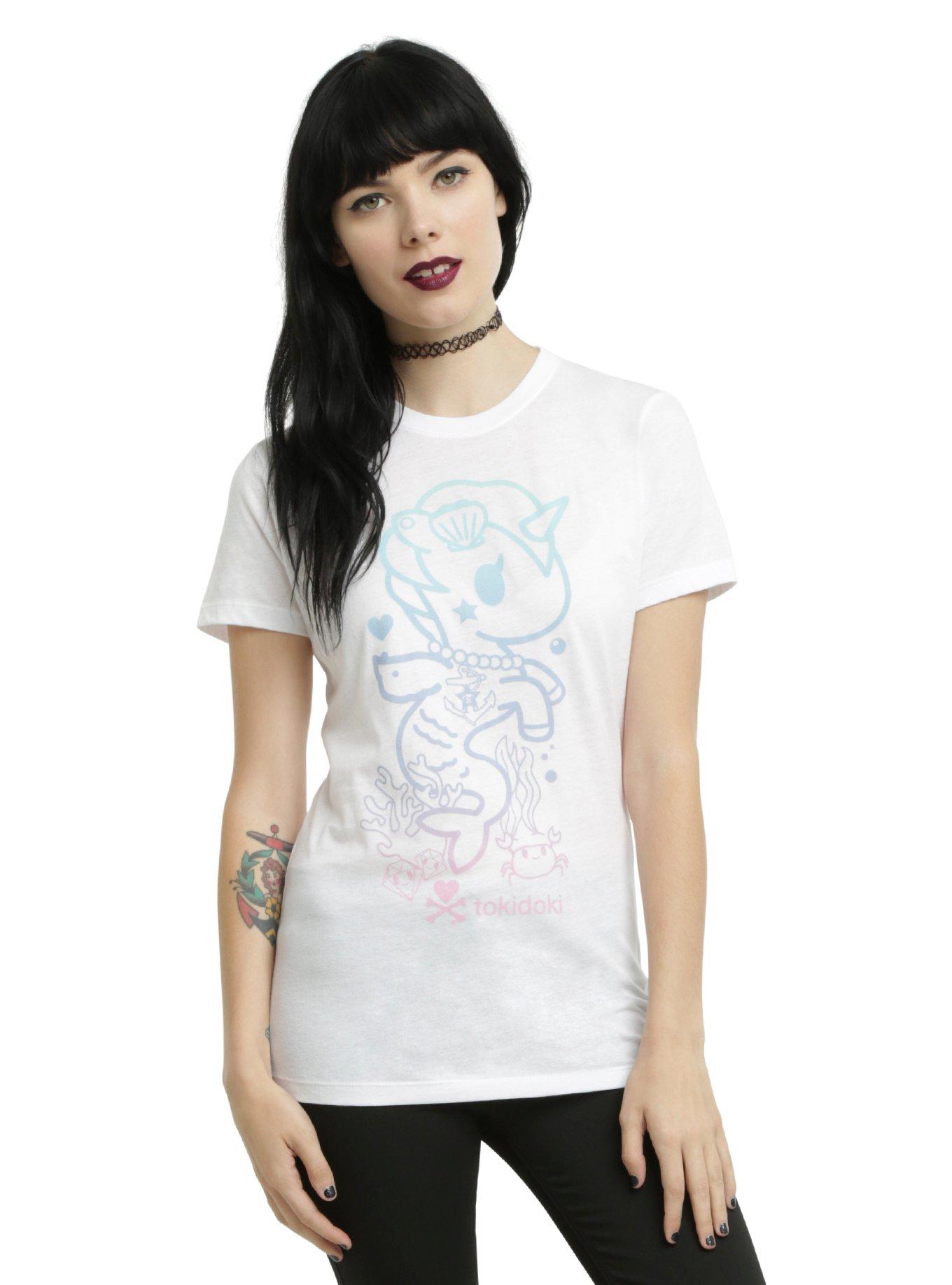 Tokidoki Pastel Mermicornos T-Shirt, WHITE, hi-res