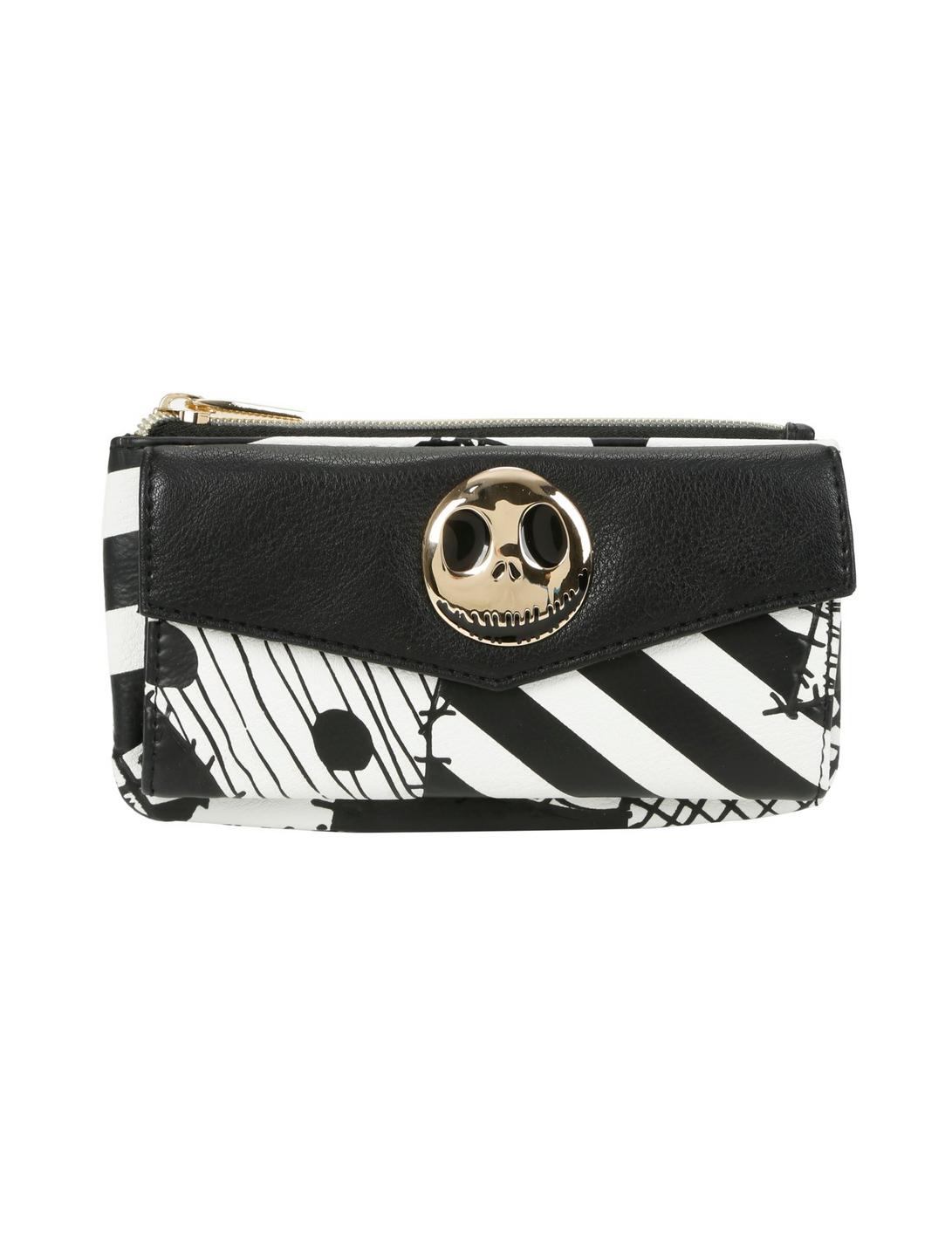 The Nightmare Before Christmas Jack Patchwork Flap Wallet | Hot Topic