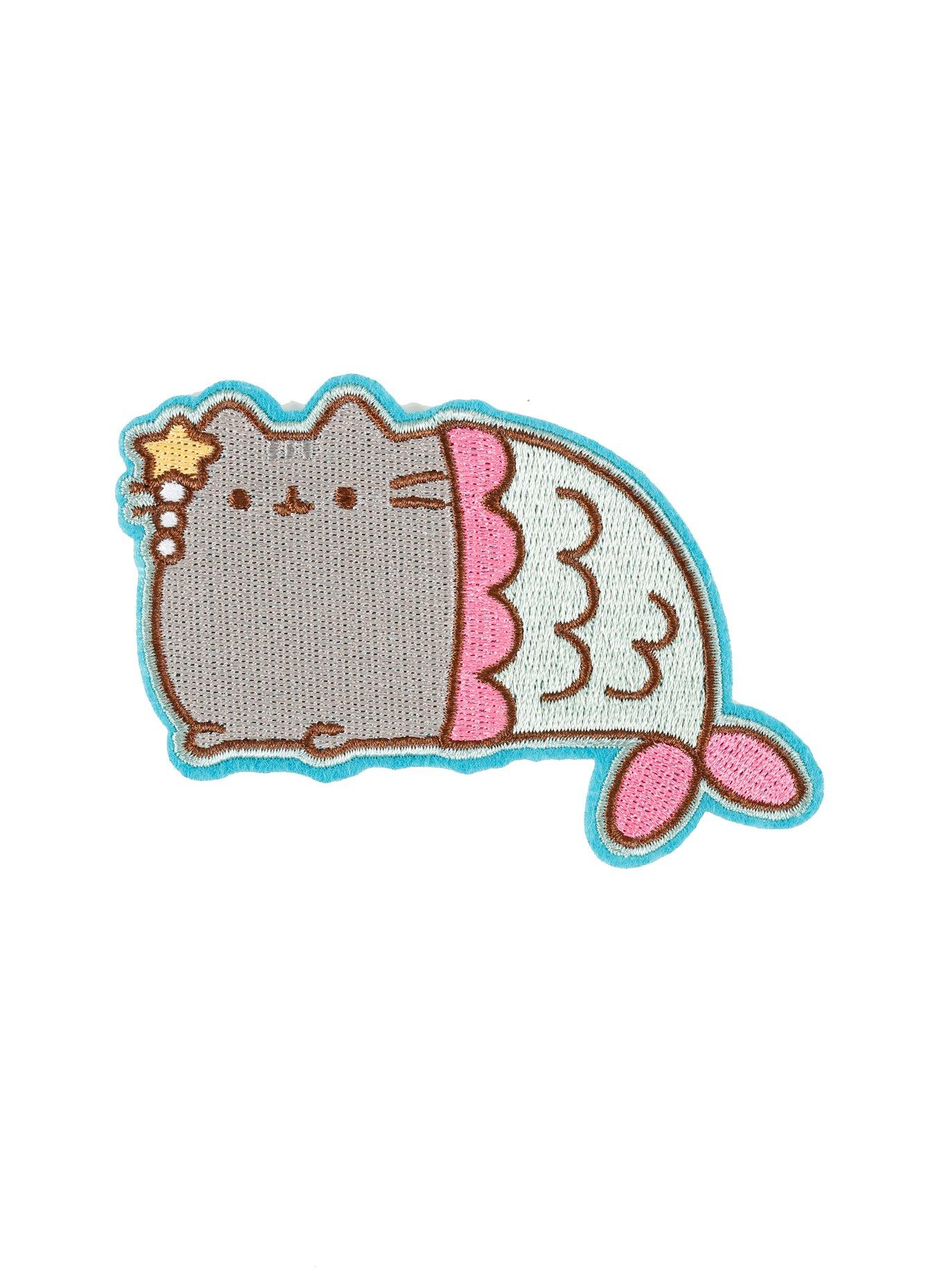 Pusheen Mermaid Iron-On Patch, , hi-res