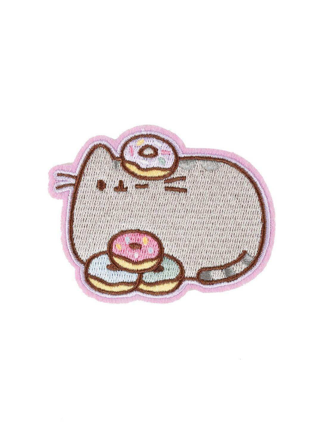 Pusheen Donuts Iron-On Patch, , hi-res