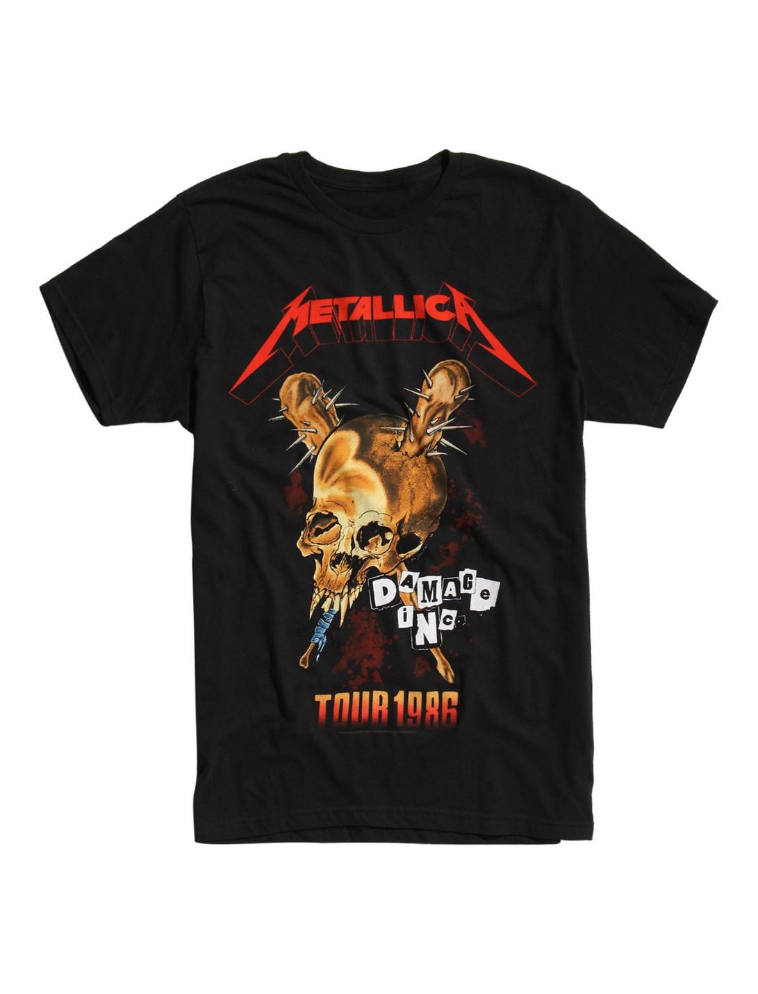 Metallica Damage Inc. Tour 1986 T-Shirt, BLACK, hi-res
