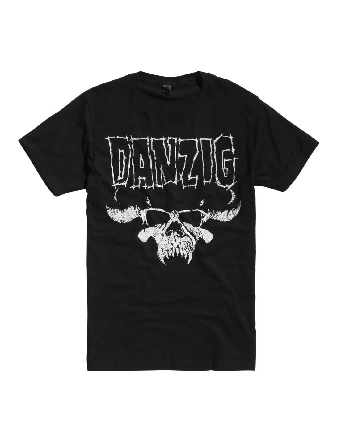 Danzig Skull Logo T-Shirt, BLACK, hi-res