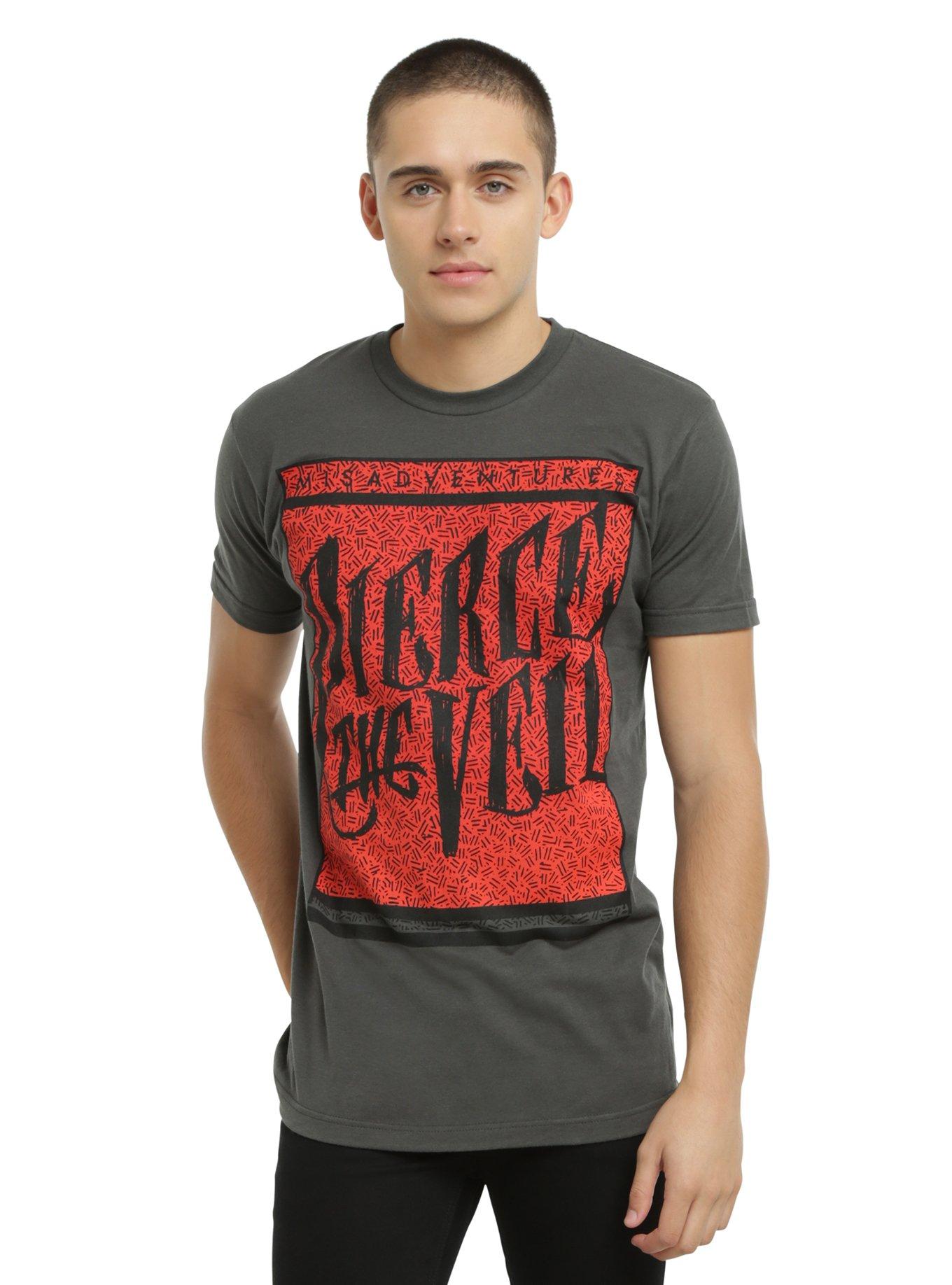 Pierce The Veil Misadventures Box T-Shirt, CHARCOAL, hi-res