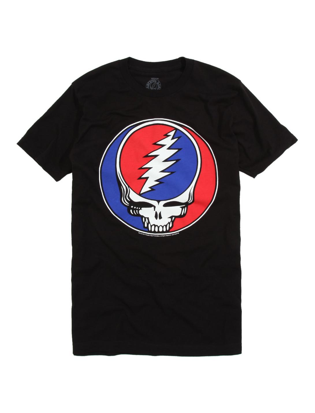 Grateful Dead Stealie Skull T-Shirt, BLACK, hi-res
