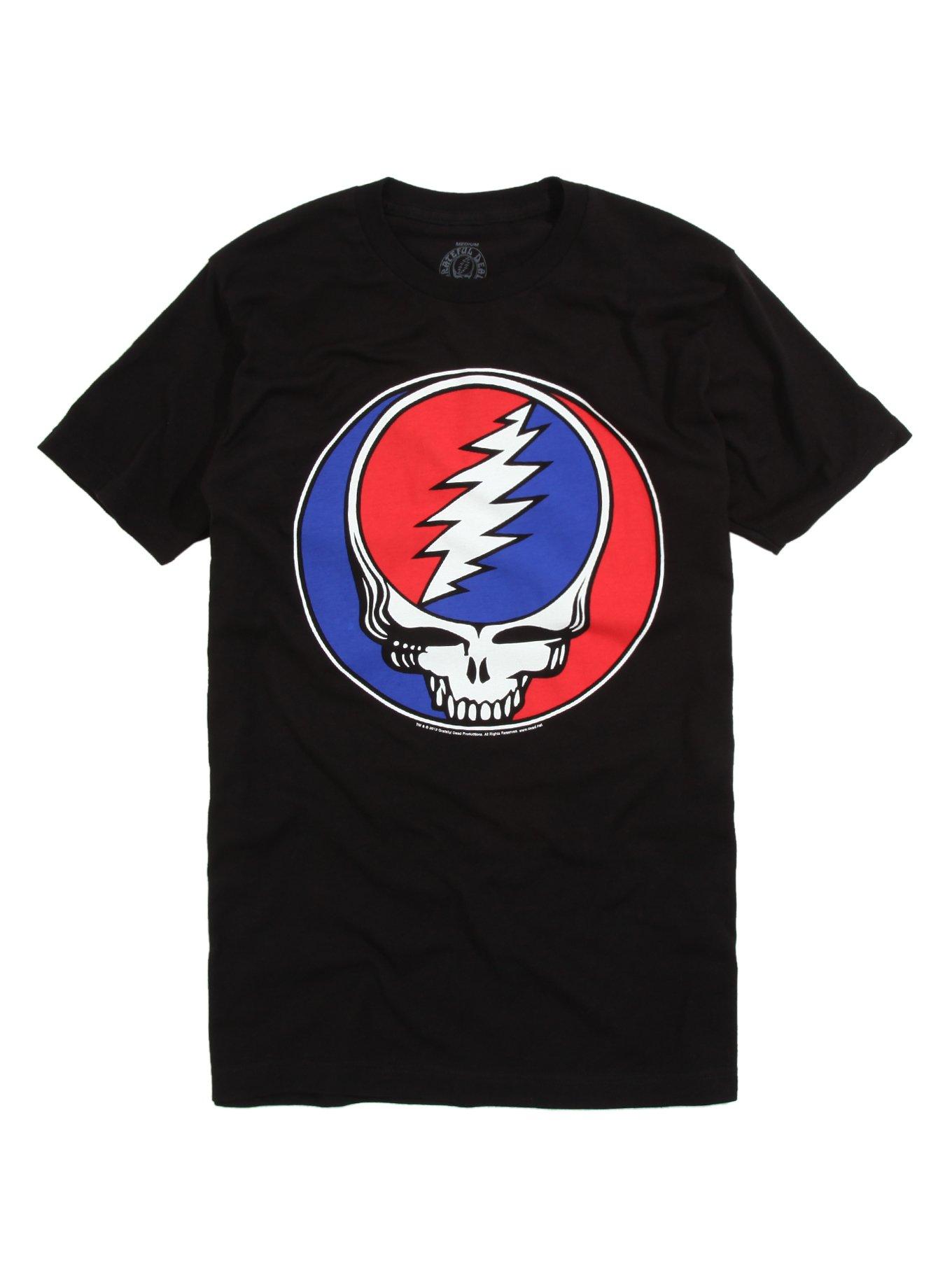 Grateful Dead Stealie Skull T-Shirt, BLACK, hi-res