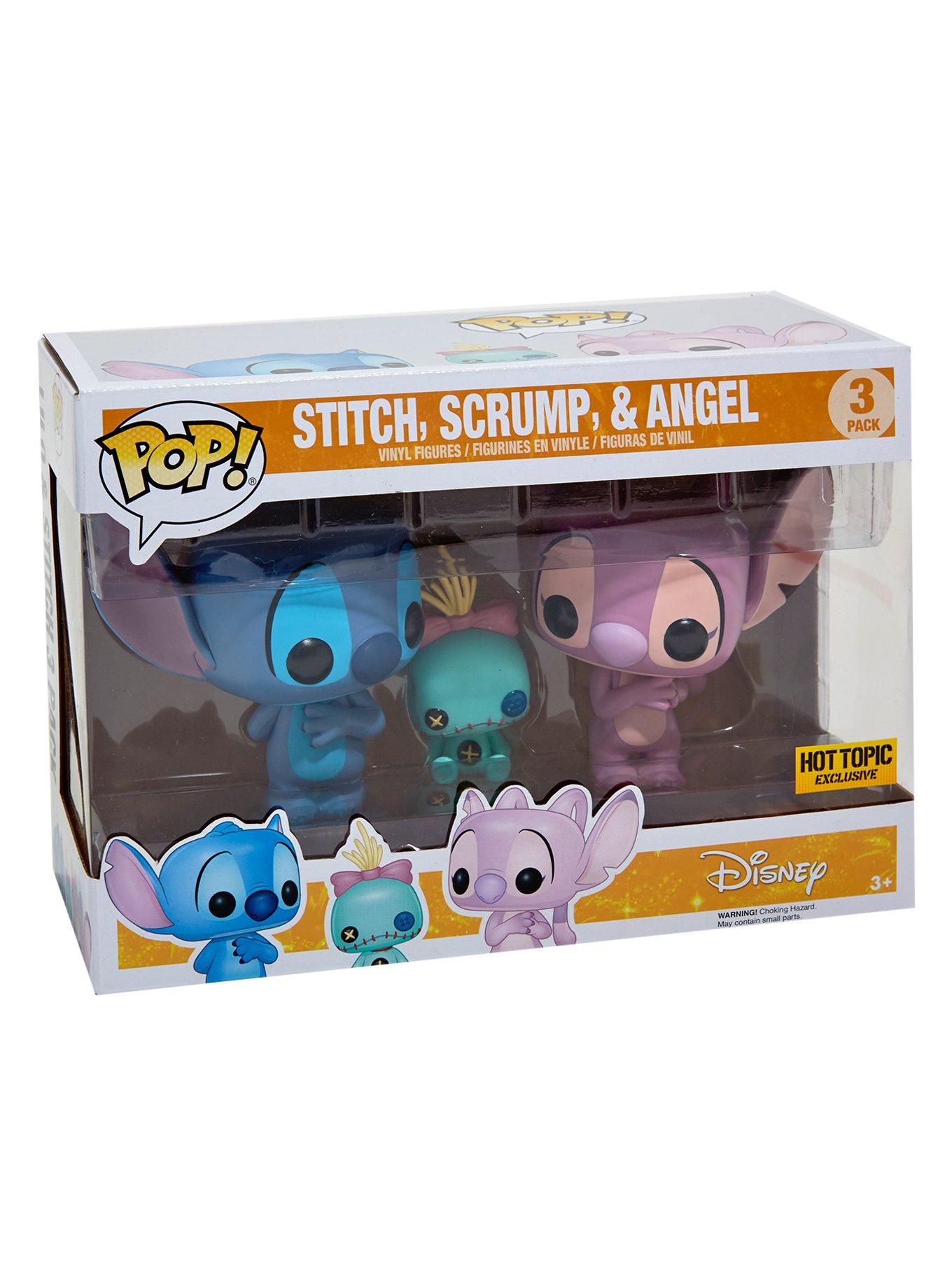 Funko Pop! Disney STITCH SCRUMP & ANGEL Hot Topic Vinyl Figure NEW & IN UK  NOW