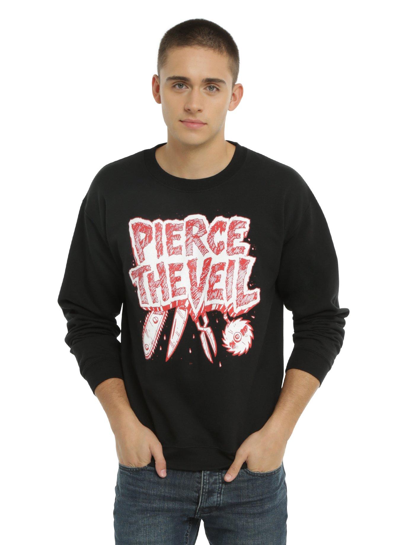 Pierce The Veil Misadventures Logo Sweatshirt, BLACK, hi-res