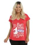 Disney Mulan Adversity Girls T-Shirt Plus Size, RED, hi-res