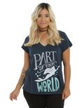 Disney The Little Mermaid Part Of Your World Girls T-Shirt Plus Size, BLUE, hi-res