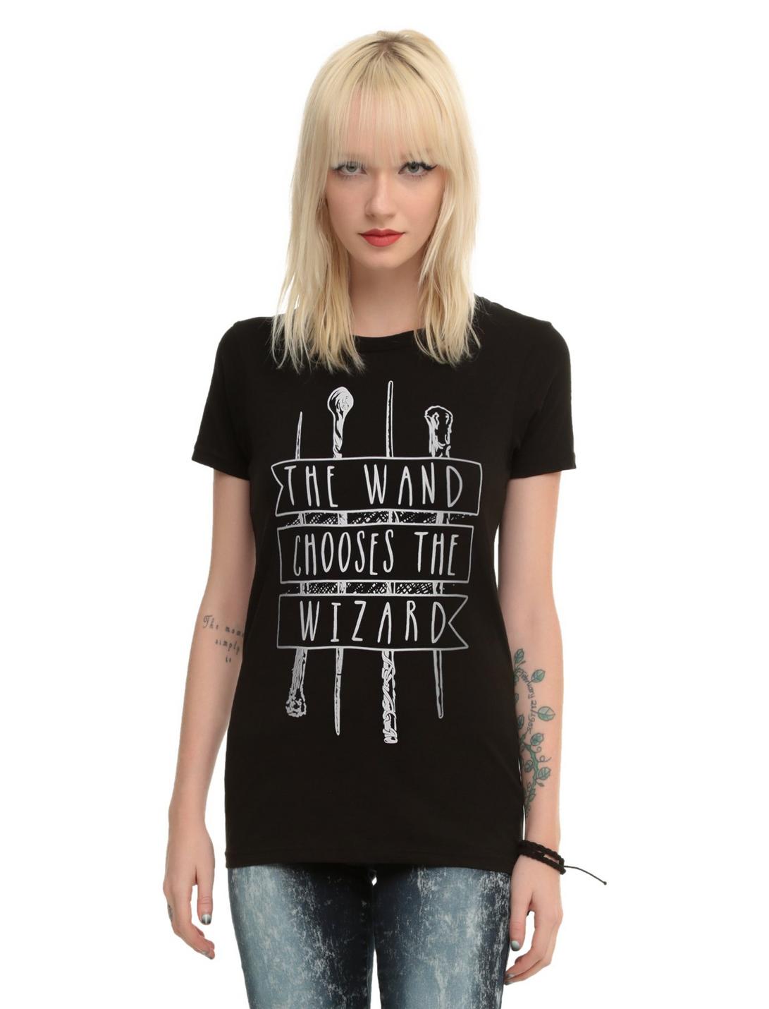 Harry Potter Wands Girls T-Shirt, BLACK, hi-res