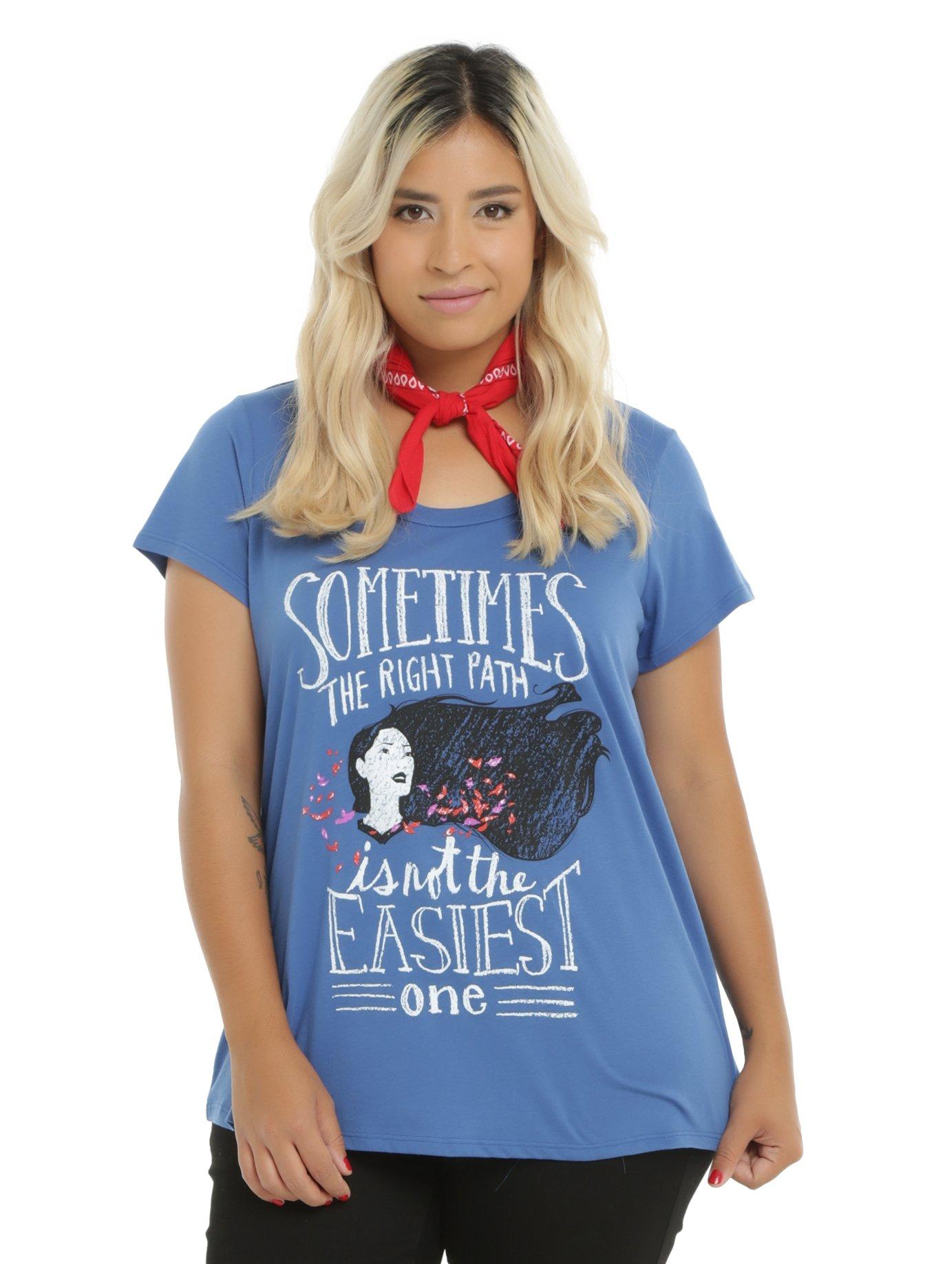Disney Pocahontas The Right Path Girls T-Shirt Plus Size, BLUE, hi-res