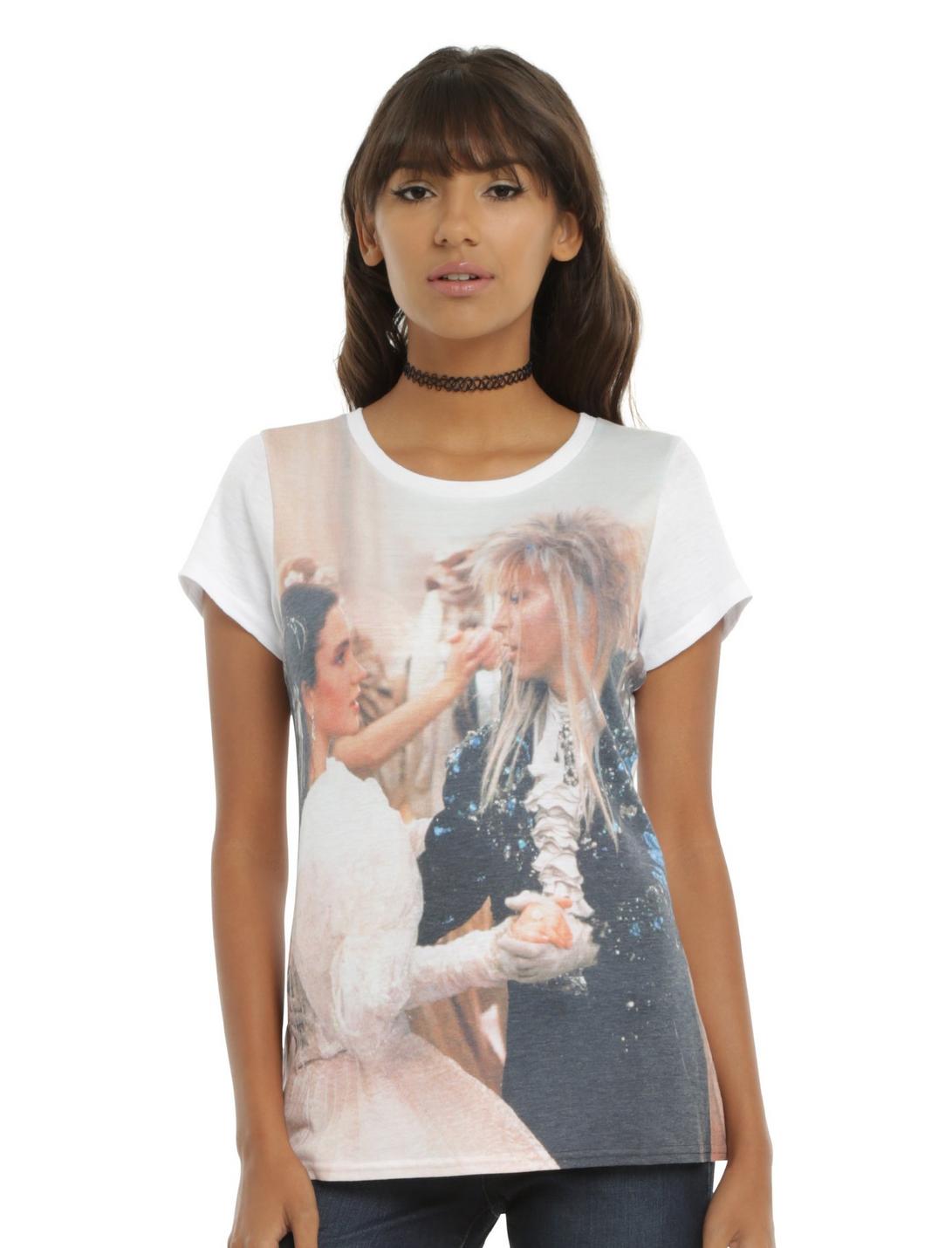 Labyrinth Jareth & Sarah Dancing Girls T-Shirt, WHITE, hi-res