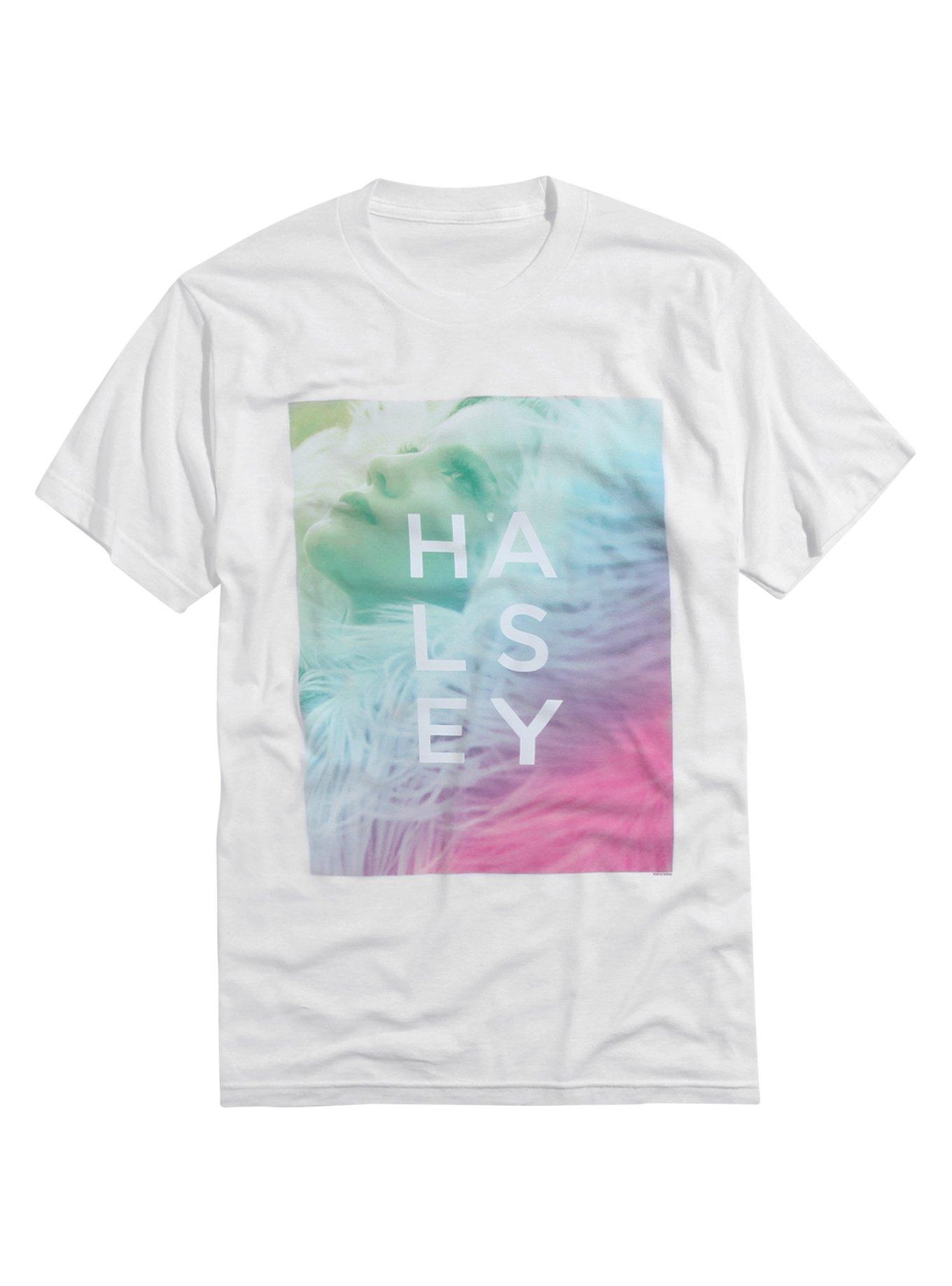 Halsey Pastel Face T-Shirt, WHITE, hi-res