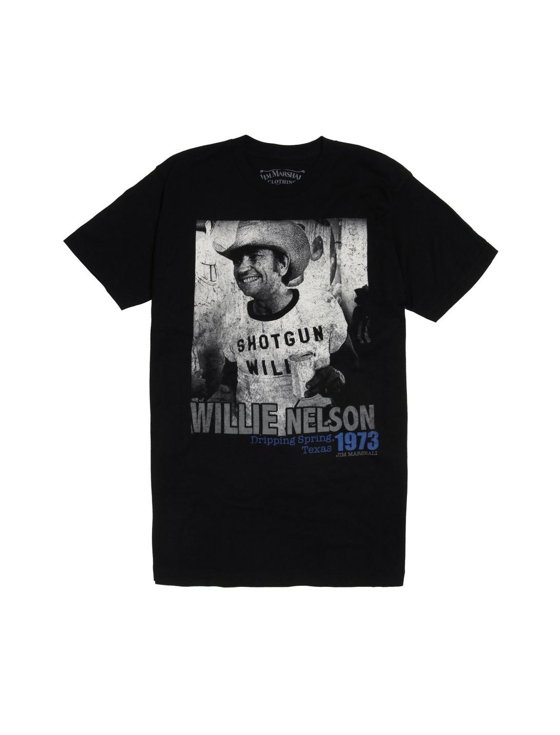 Willie Nelson Texas 1973 T-Shirt, BLACK, hi-res