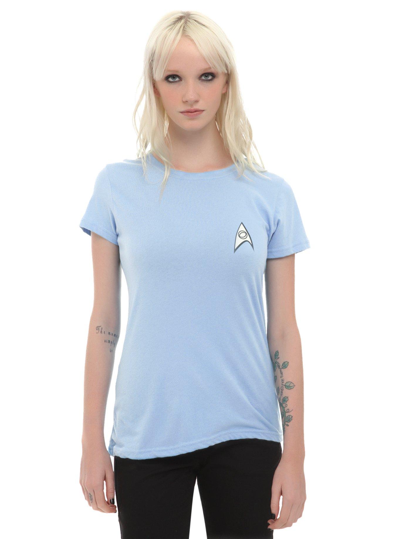 Star Trek Science Officer Cosplay Girls T-Shirt, BLUE, hi-res