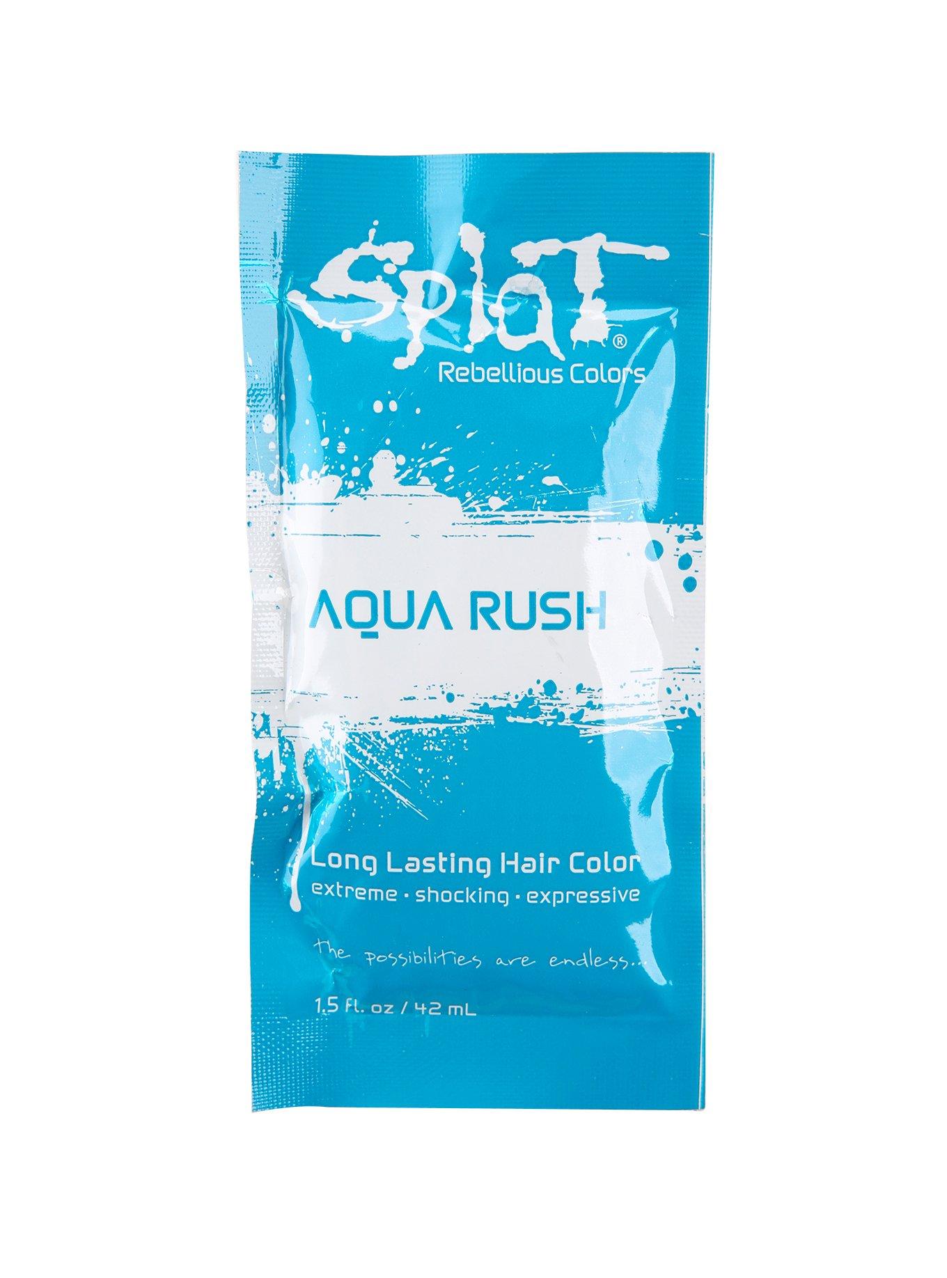 Splat Semi-Permanent Aqua Rush Single Hair Dye Packet, , hi-res