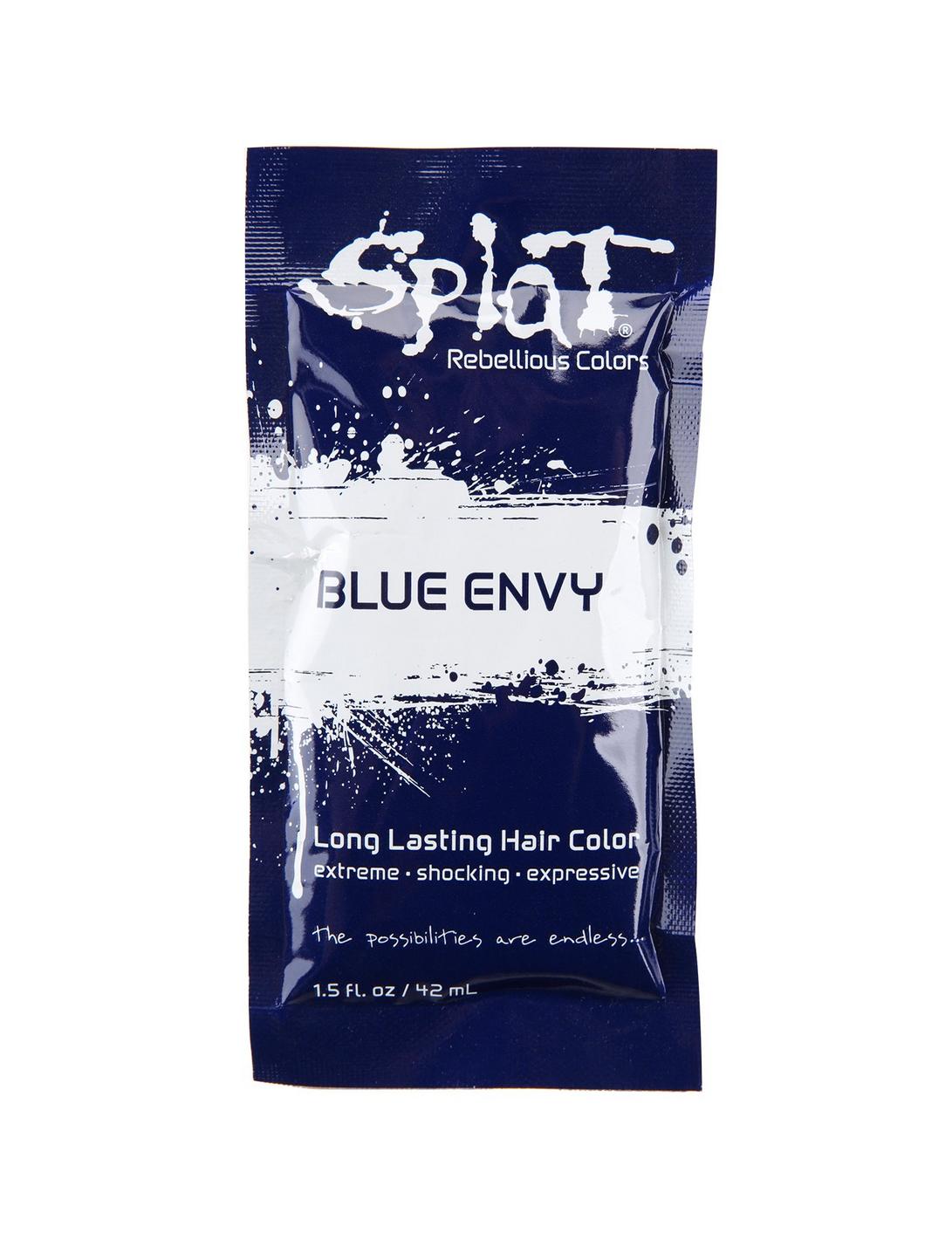 Splat Semi-Permanent Blue Envy Single Hair Dye Packet, , hi-res