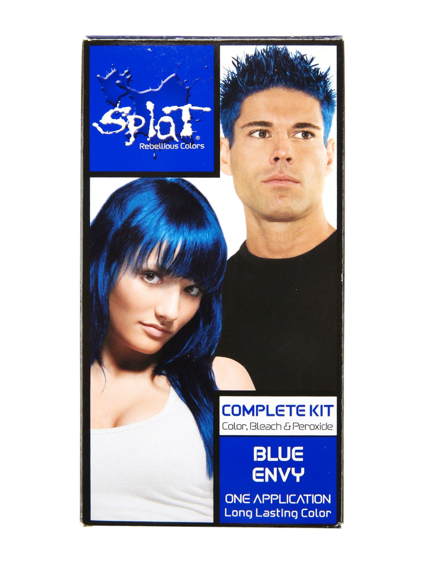 Splat Semi-Permanent Blue Envy Hair Dye Kit, , hi-res