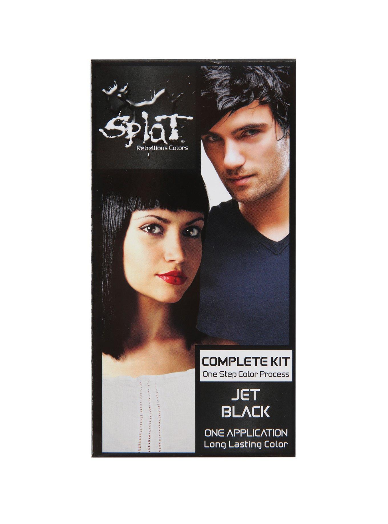 Splat Semi-Permanent Jet Black Hair Dye Kit, , hi-res