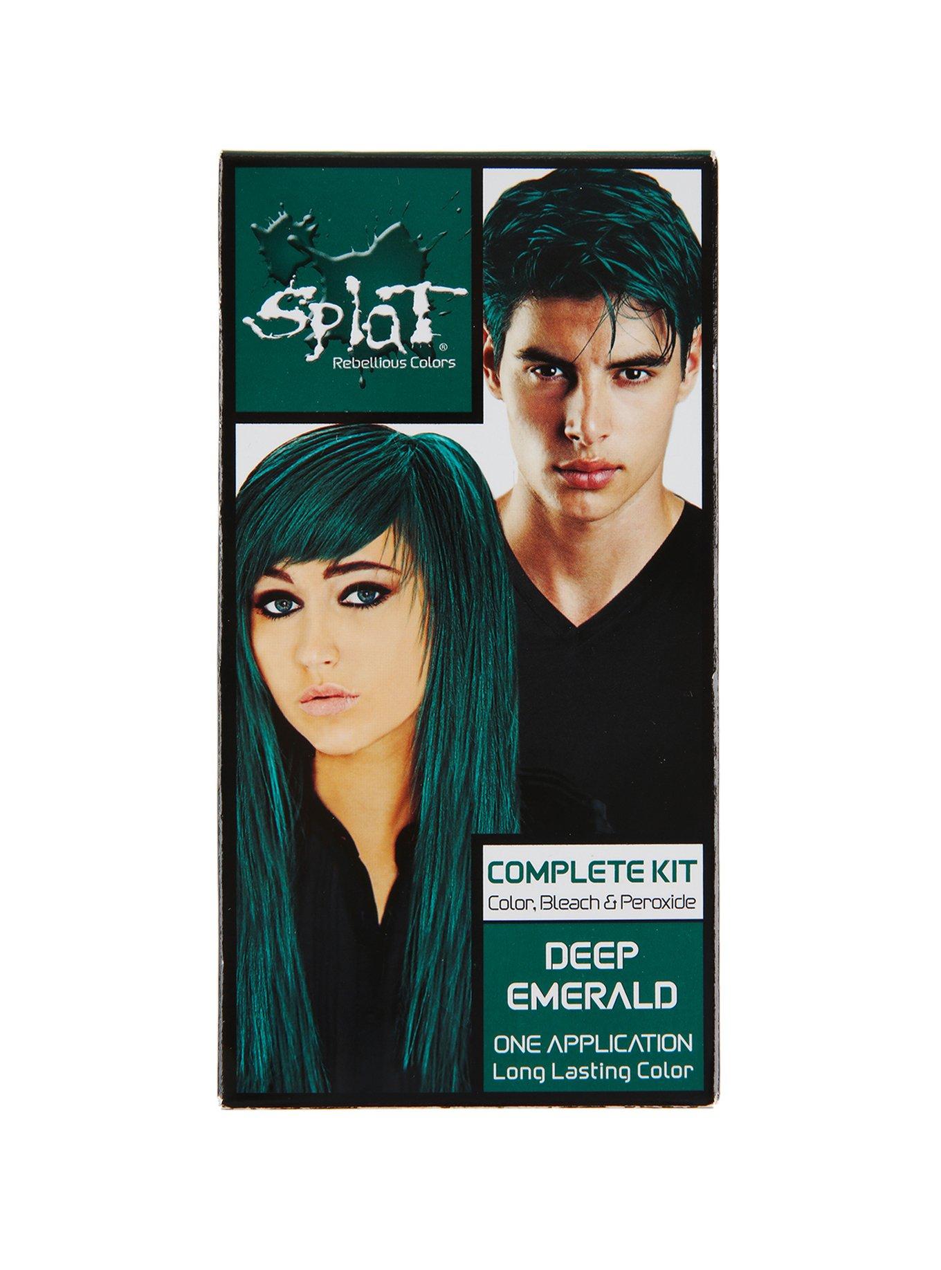 Splat Semi-Permanent Deep Emerald Hair Dye Kit, , hi-res