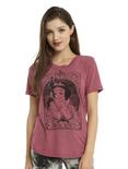 Disney Snow White Tarot Card Girls T-Shirt , BURGUNDY, hi-res
