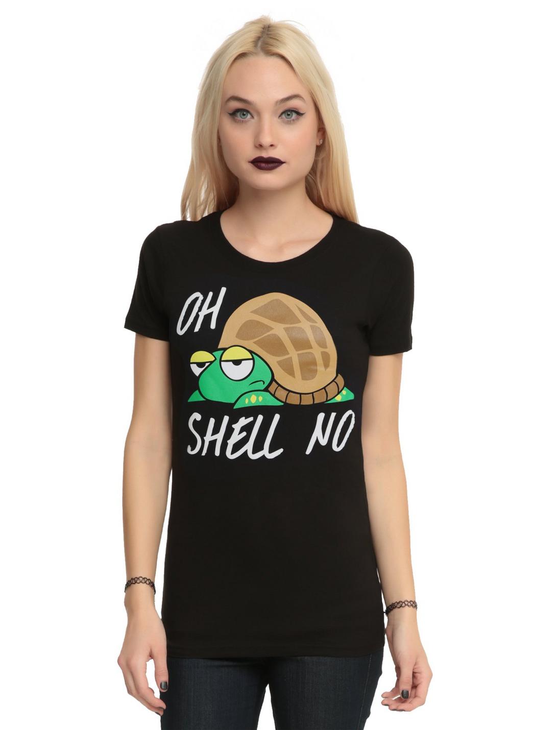 Oh Shell No Girls T-Shirt, BLACK, hi-res