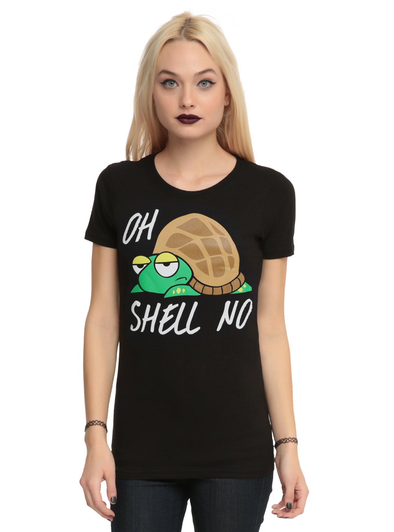 Oh Shell No Girls T-Shirt, BLACK, hi-res