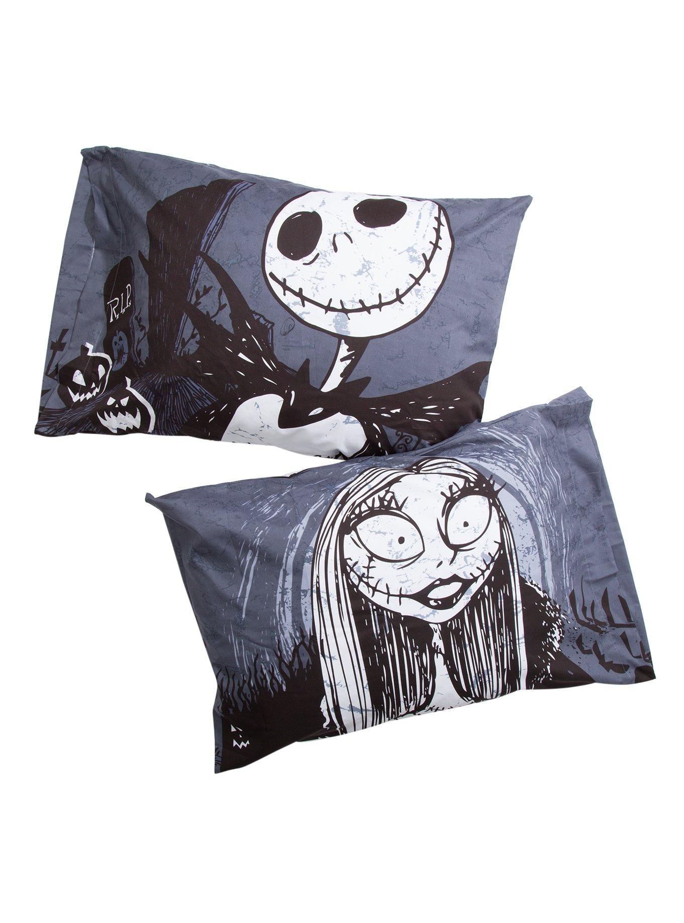 The Nightmare Before Christmas Jack & Sally Pillowcase Set, , hi-res