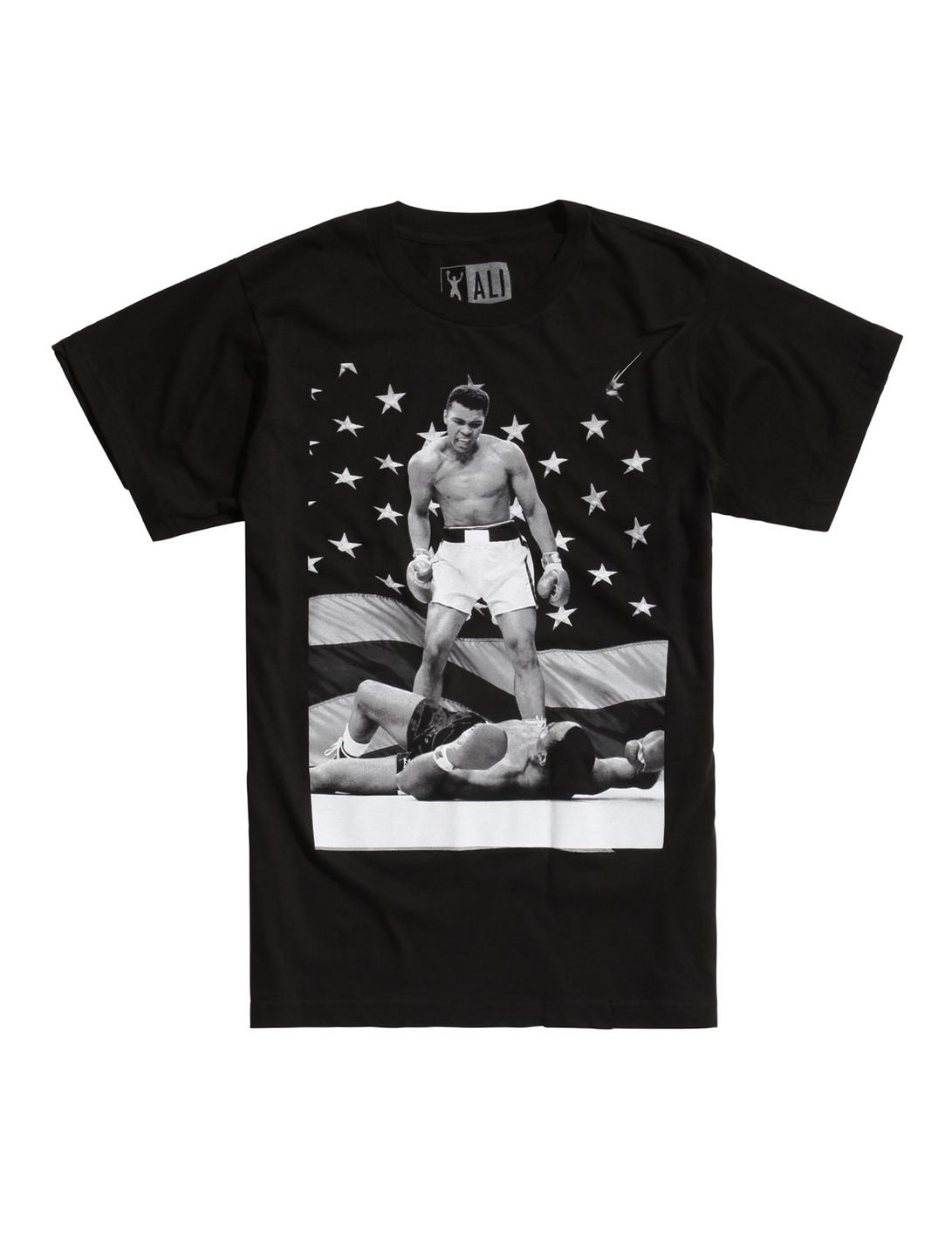 Muhammad Ali KO Stars & Stripes T-Shirt, BLACK, hi-res