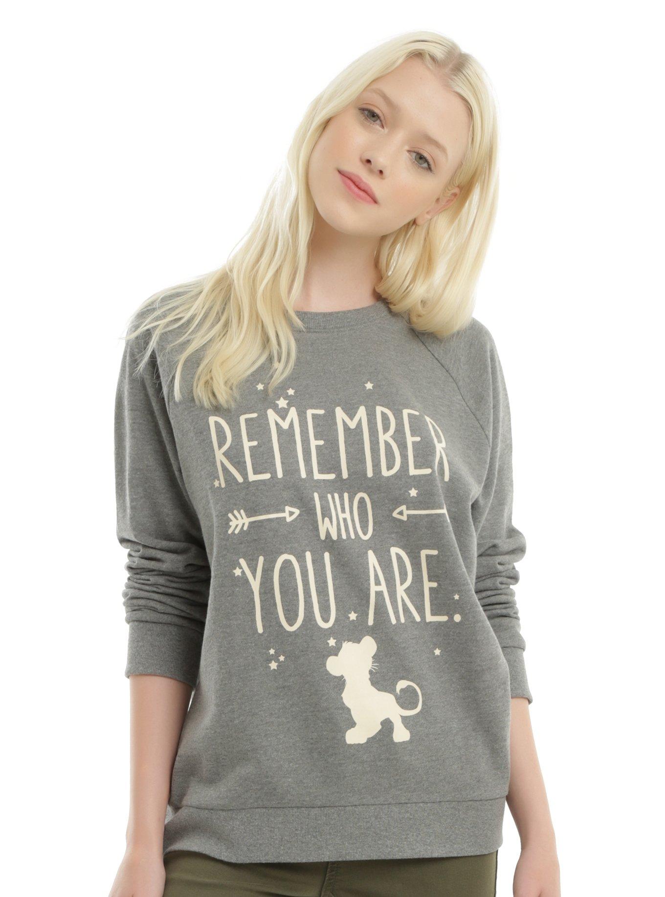 Disney The Lion King Simba Quote Girls Sweatshirt, GREY, hi-res