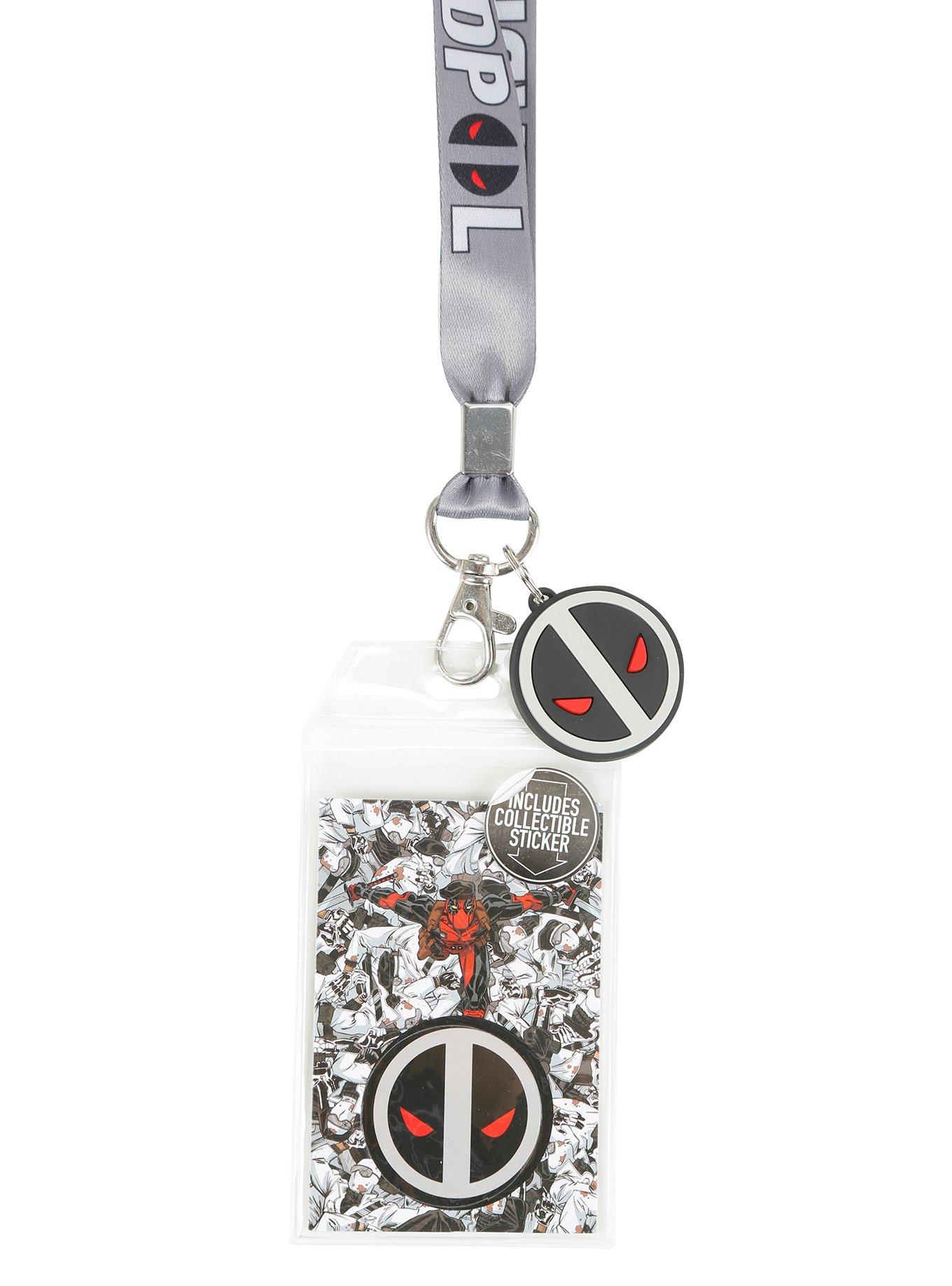 Marvel Deadpool Silver Lanyard, , hi-res