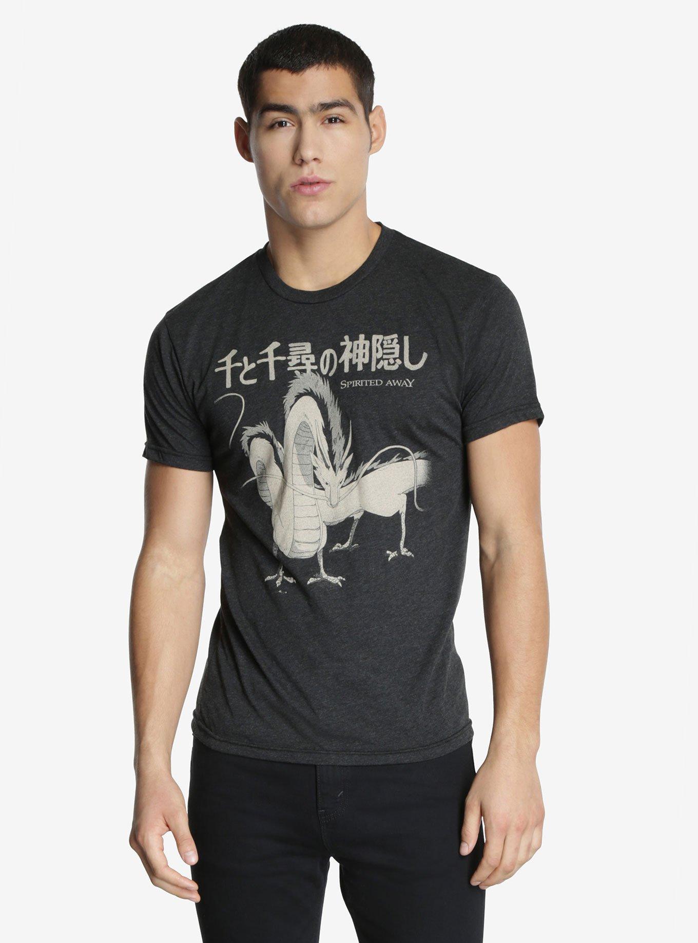 Spirited Away Haku Kanji T-Shirt, BLACK, hi-res