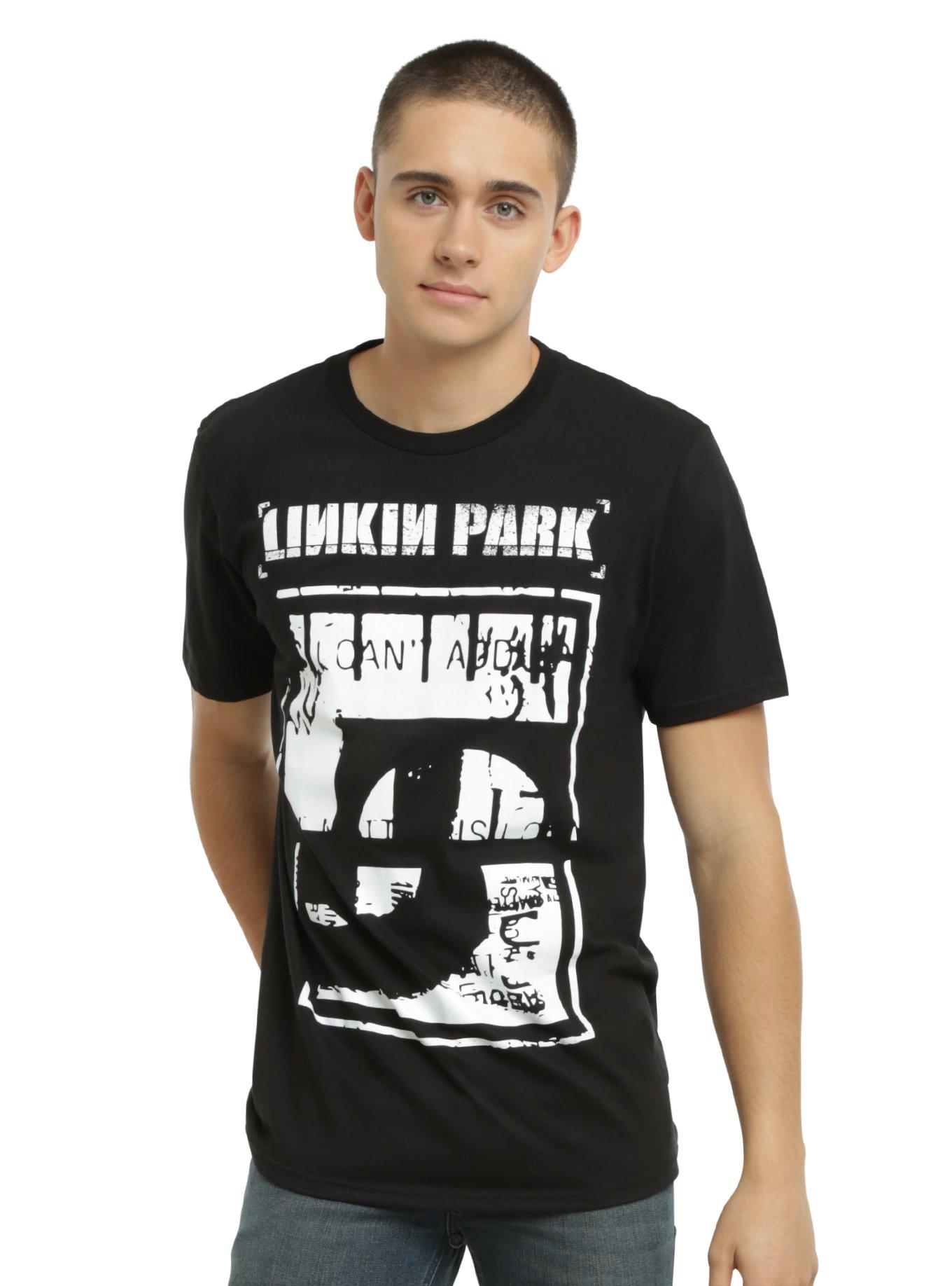 Linkin Park Stencil Logo T-Shirt, BLACK, hi-res