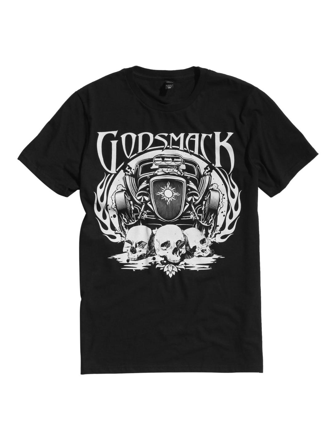 Godsmack 1000HP Hot Rod T-Shirt, BLACK, hi-res