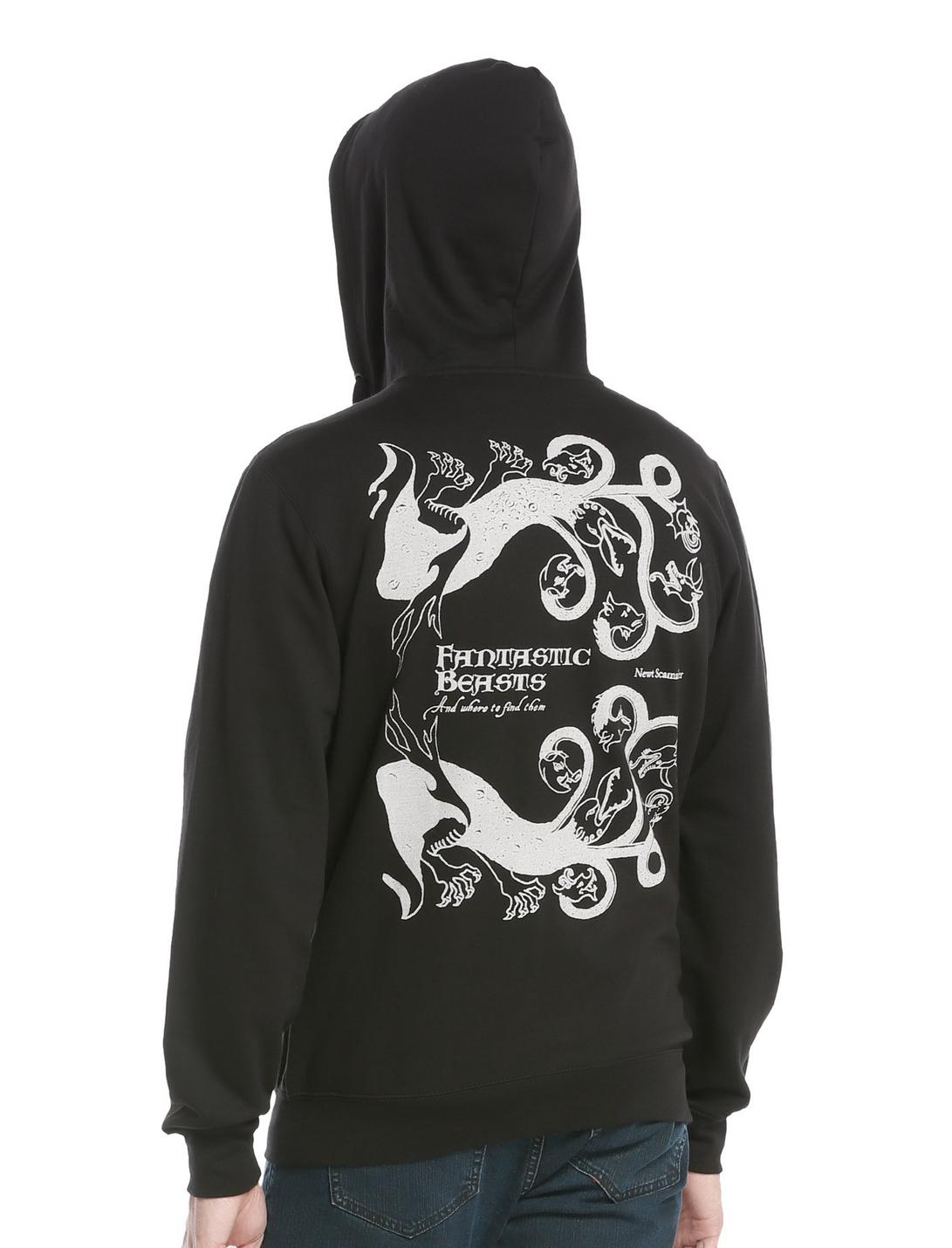 Harry Potter Fantastic Beasts And Where To Find Them Book Cover Hoodie, BLACK, hi-res