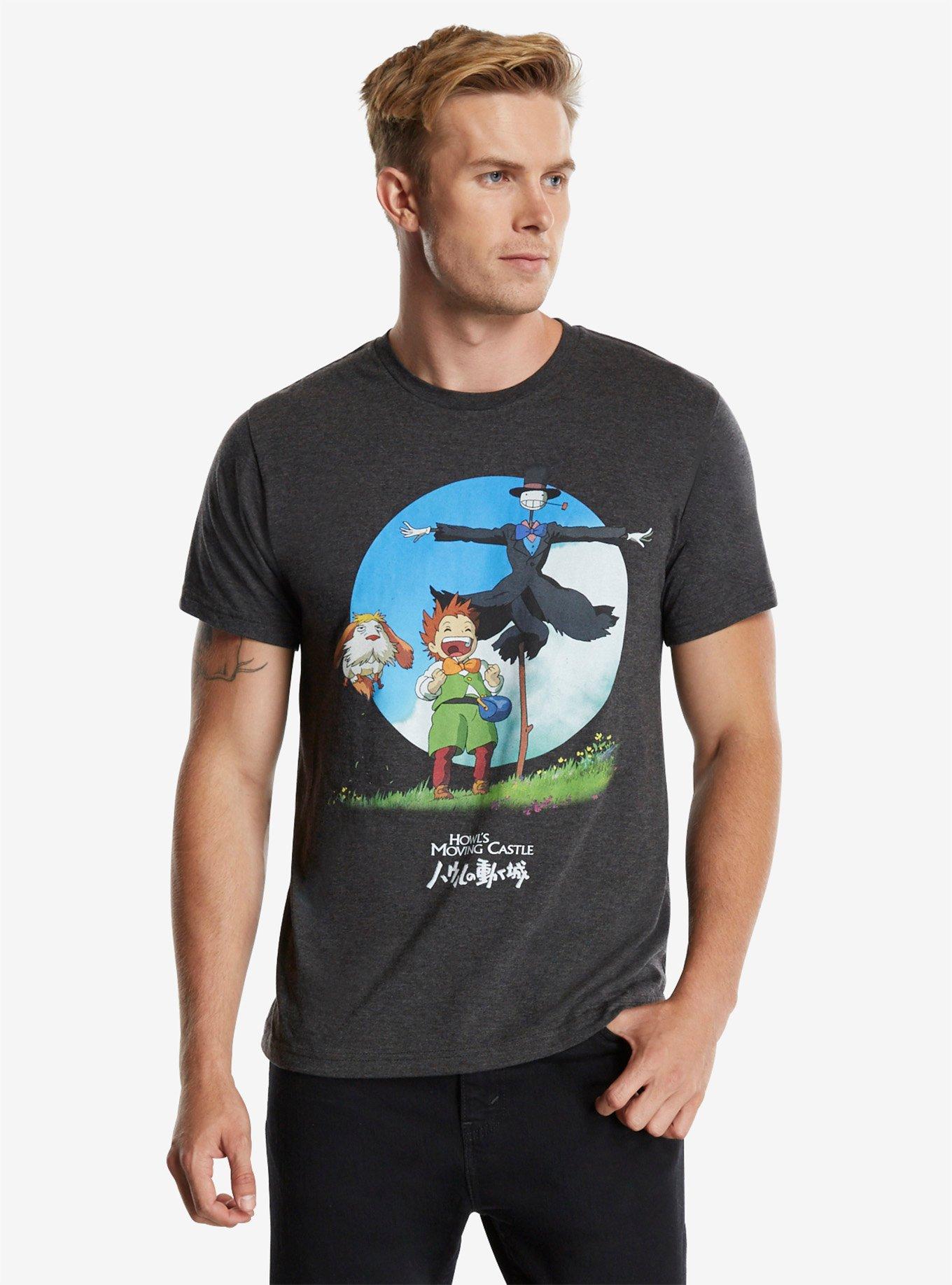 Studio Ghibli Howl's Moving Castle Turnip-Head T-Shirt, CHARCOAL, hi-res