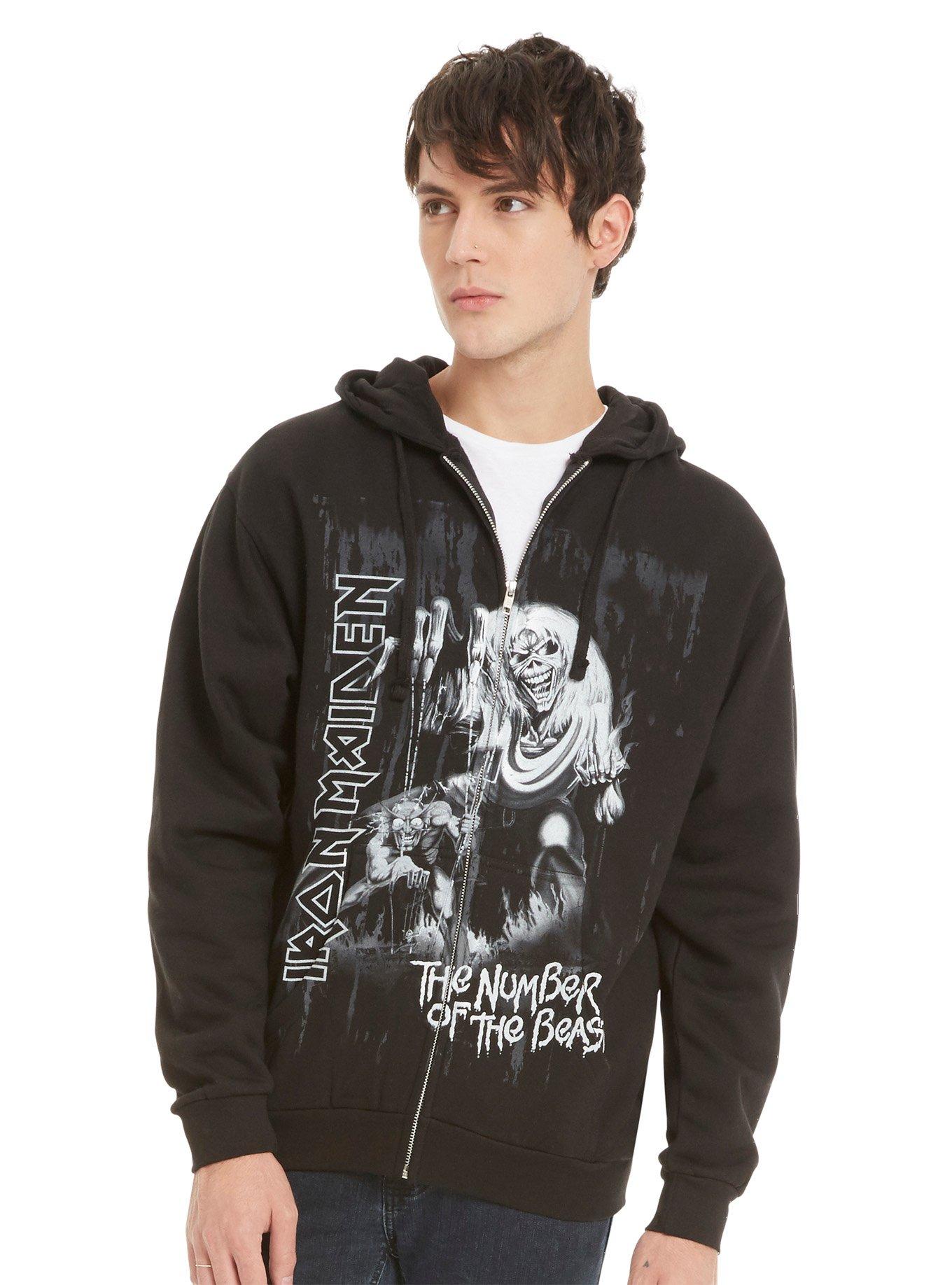 Iron Maiden Number Of The Beast Hoodie, BLACK, hi-res