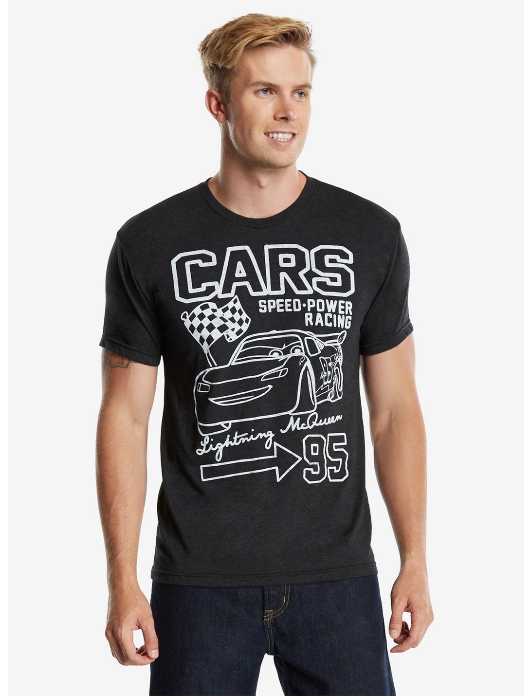Disney Pixar Cars Lightning McQueen Jersey T-Shirt, CHARCOAL, hi-res