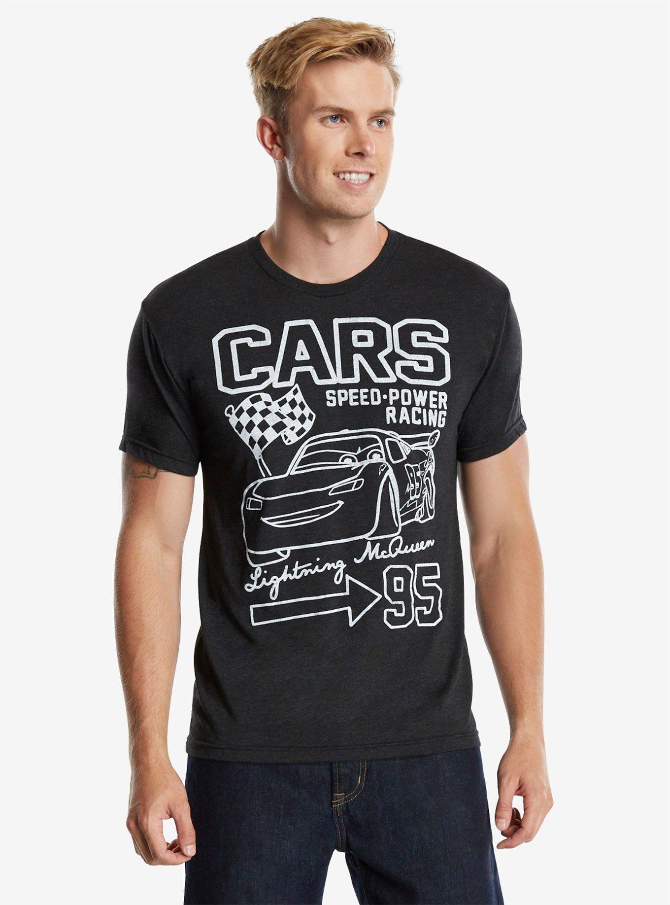 Disney Pixar Cars Lightning McQueen Jersey T-Shirt, CHARCOAL, hi-res