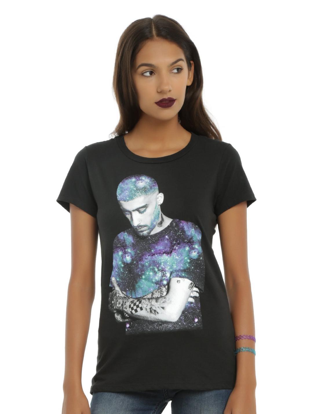 Zayn Galaxy Photo Girls T-shirt, BLACK, hi-res