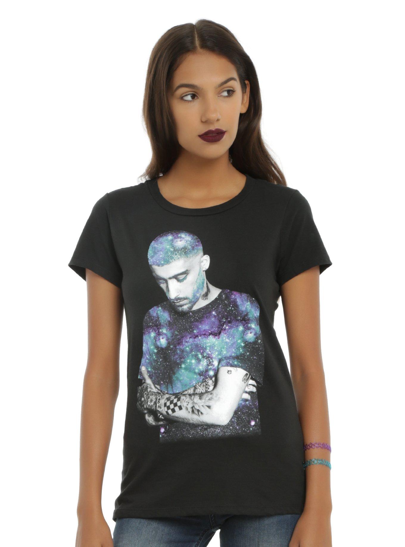 Zayn Galaxy Photo Girls T-shirt, BLACK, hi-res