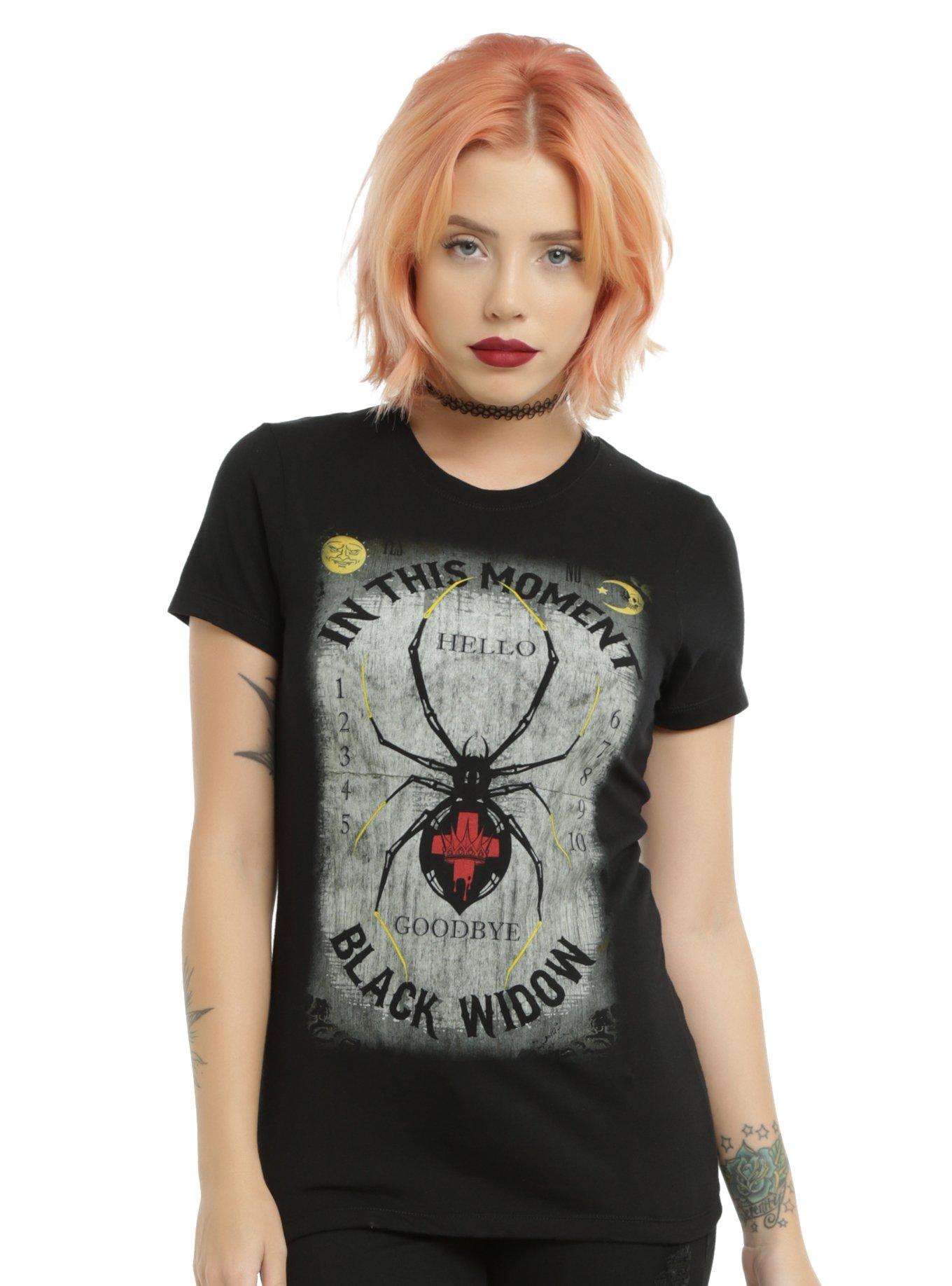 In This Moment Black Widow Spirit Board Girls T-Shirt, BLACK, hi-res