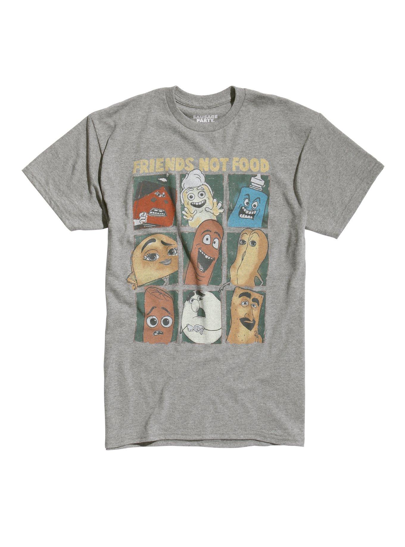 Sausage Party Friends Not Food T-Shirt Hot Topic