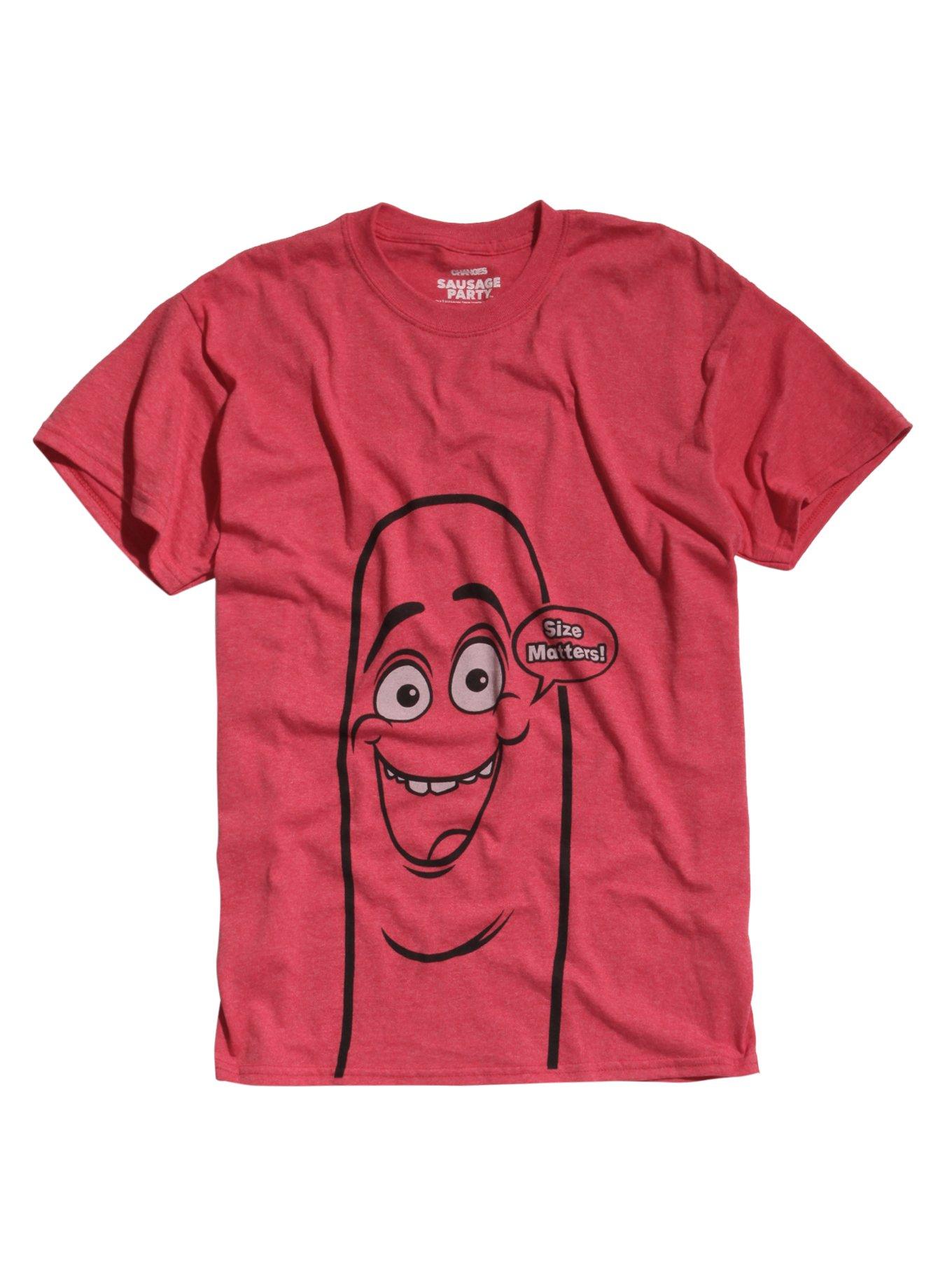 Sausage Party Size Matters T-Shirt Hot Topic